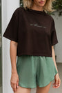 T-shirt The pleasure club Dark chocolate || Bawełna