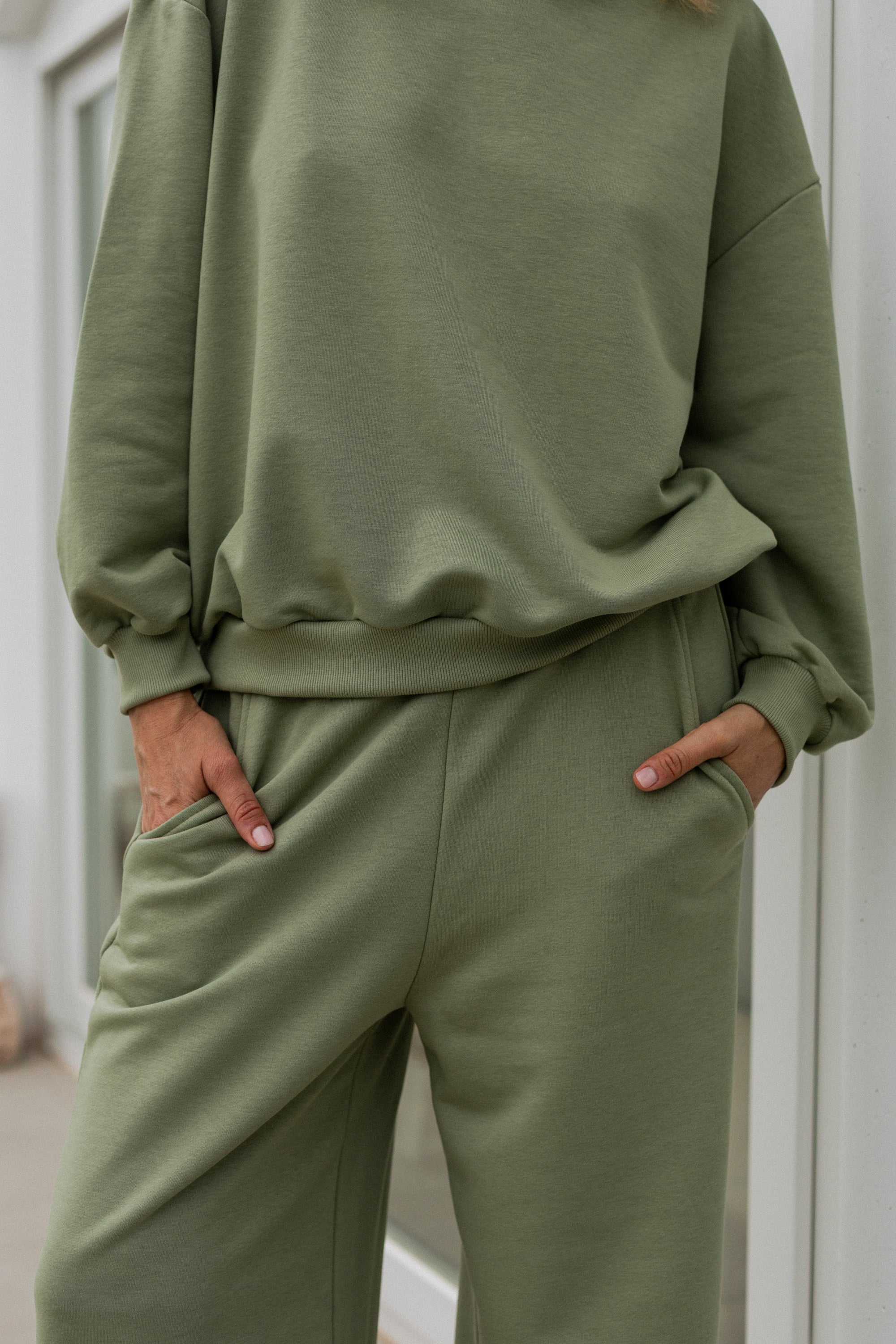 Spodnie dresowe Culto Sage green || Bawełna