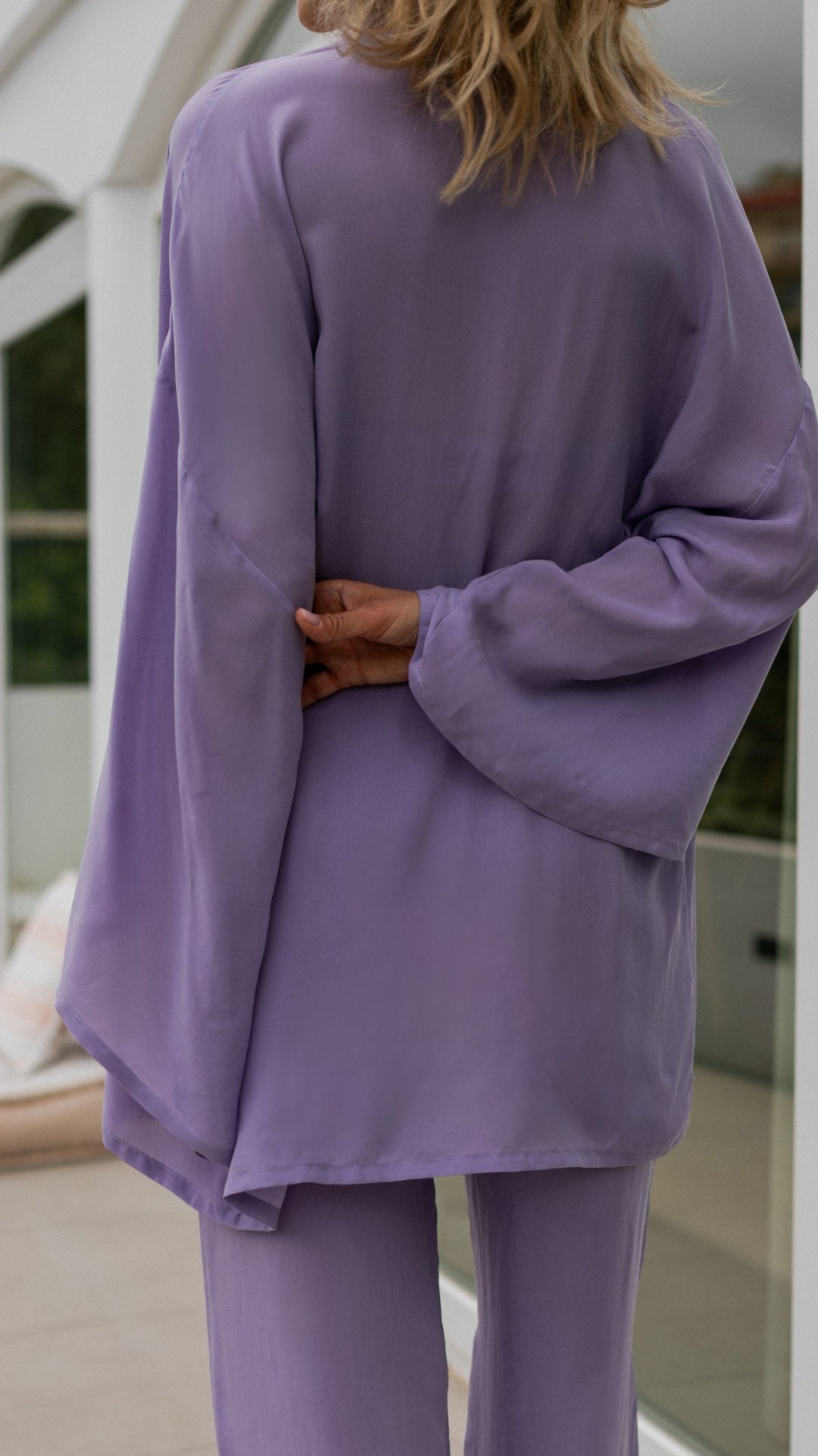 Kimono Under the sun Lavender || Cupro