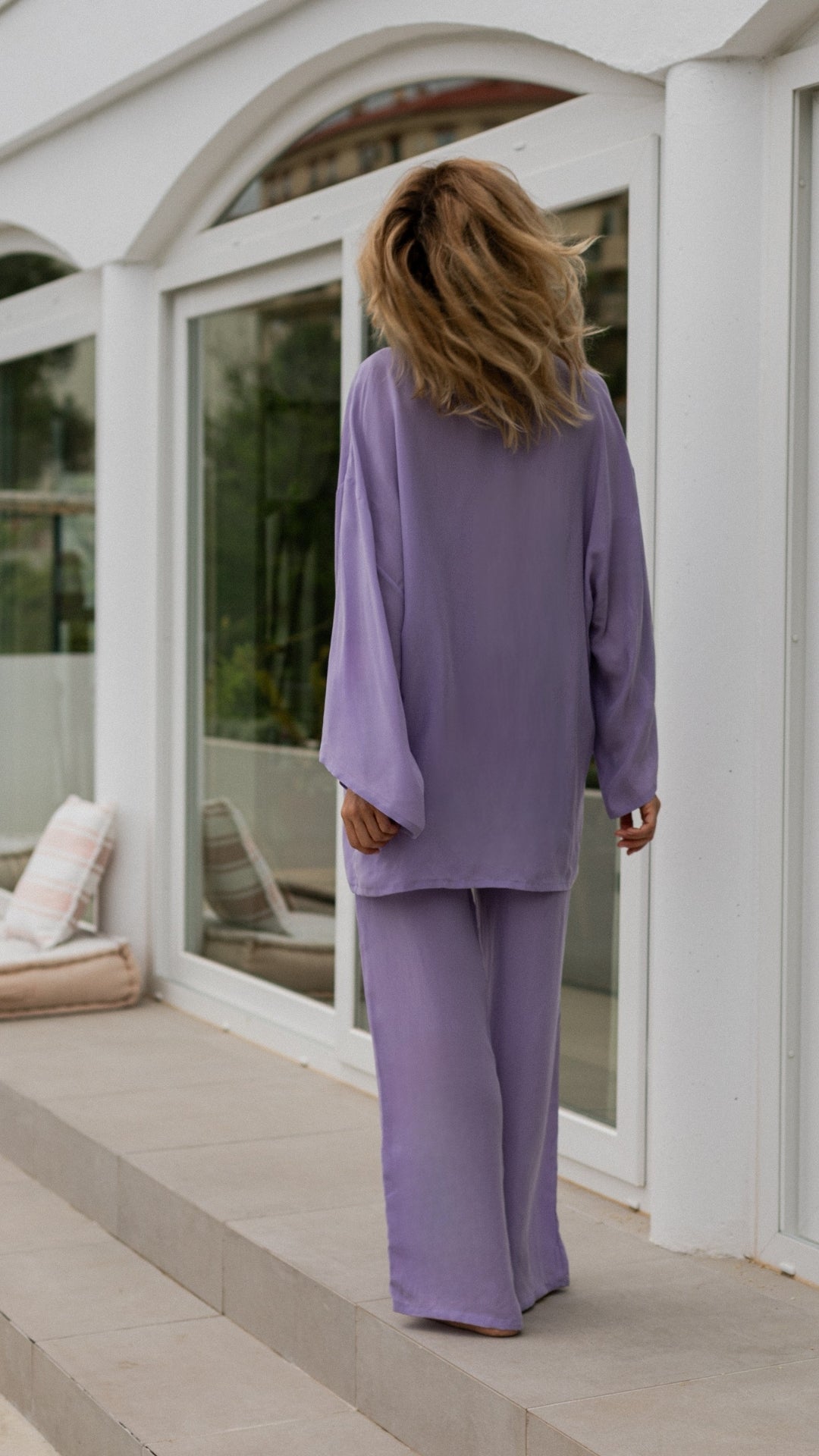 Kimono Under the sun Lavender || Cupro