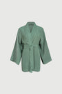 Kimono Under the sun Green || Cupro