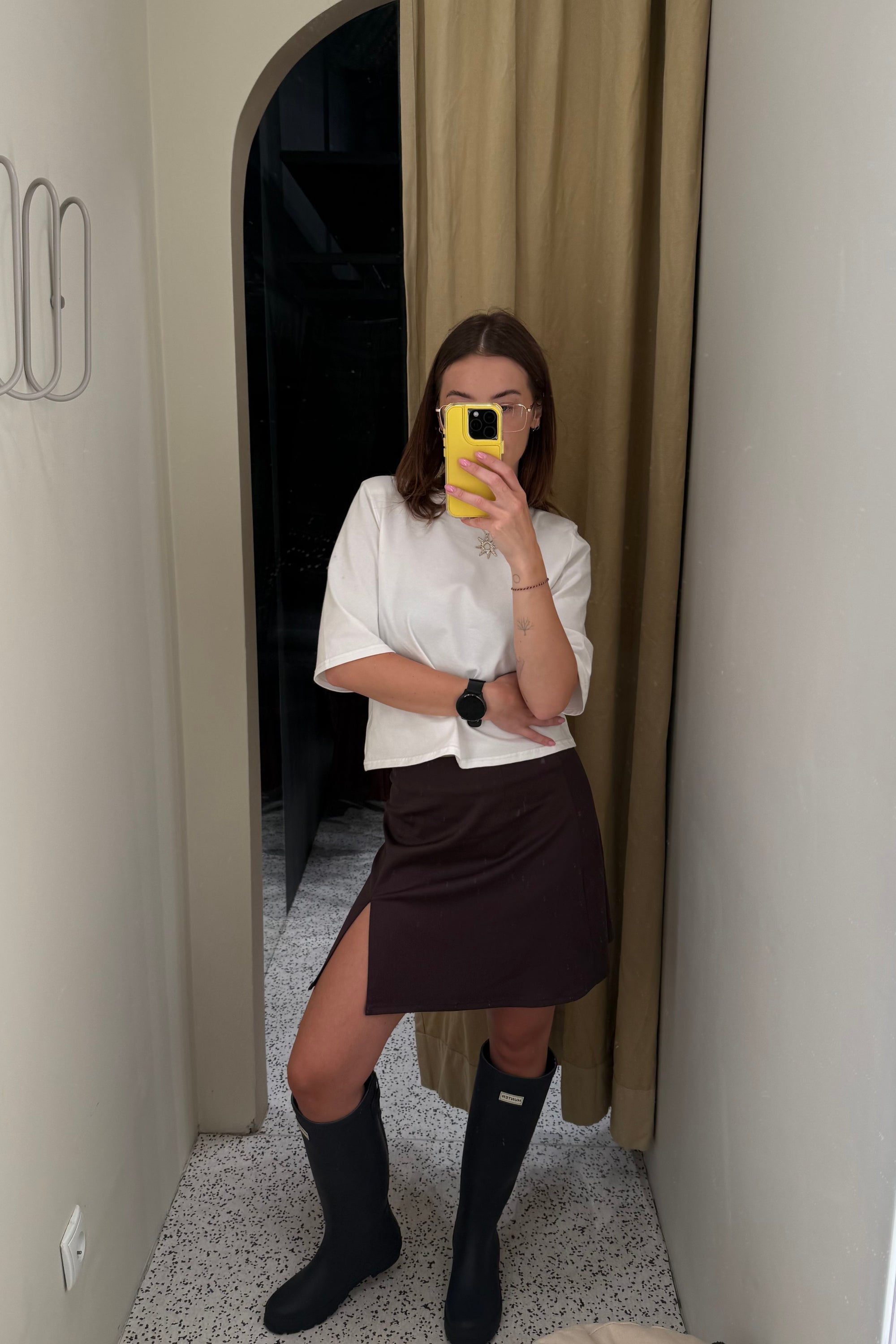 T-shirt Aura Off white || Bawełna