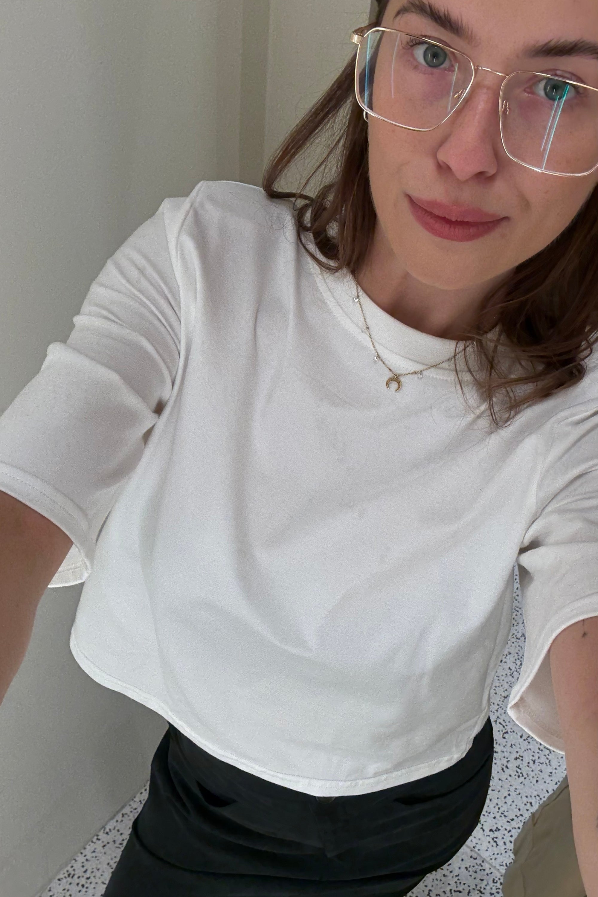 T-shirt Aura Off white || Bawełna