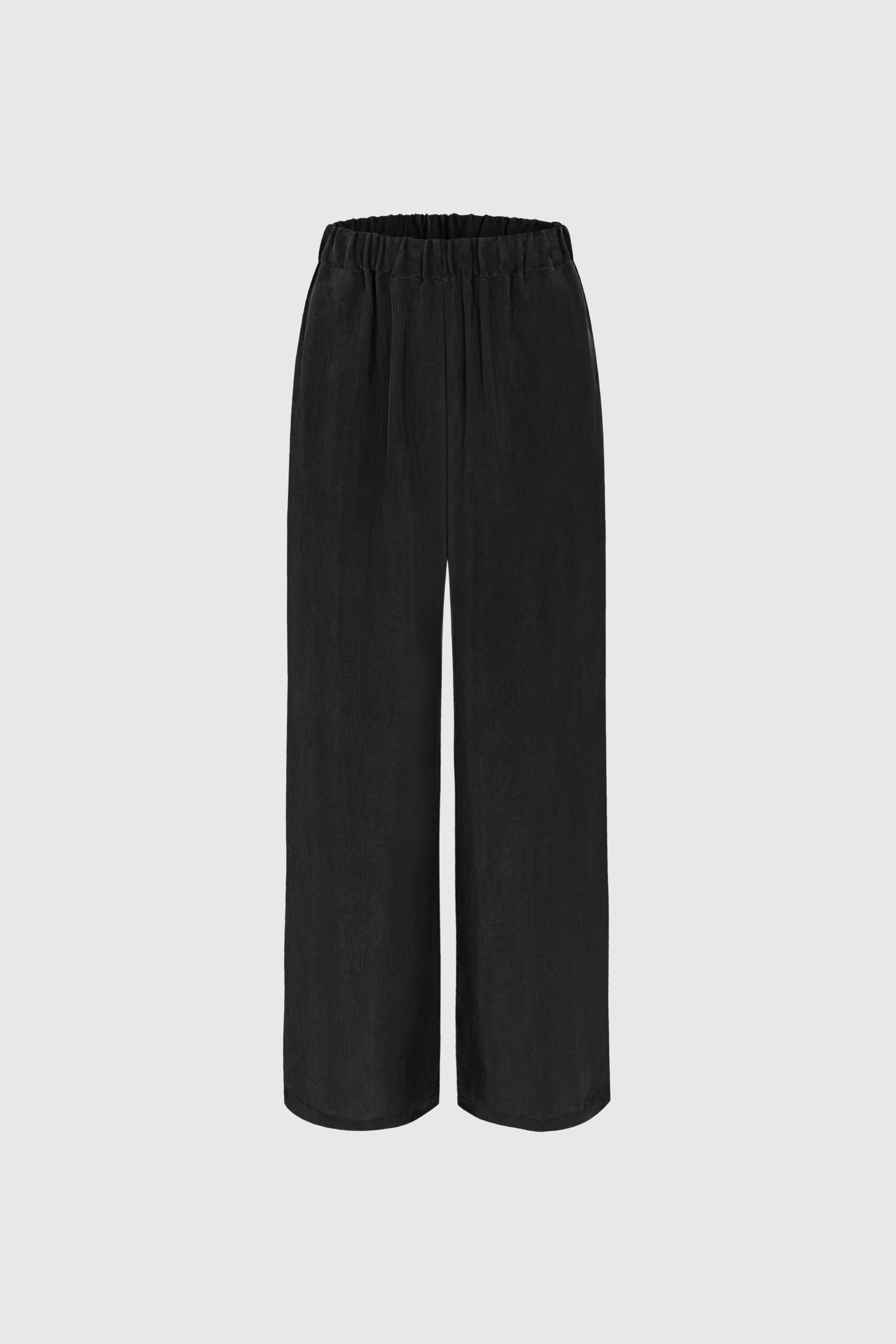 Unter der Sonne Schwarze Hose || Cupro