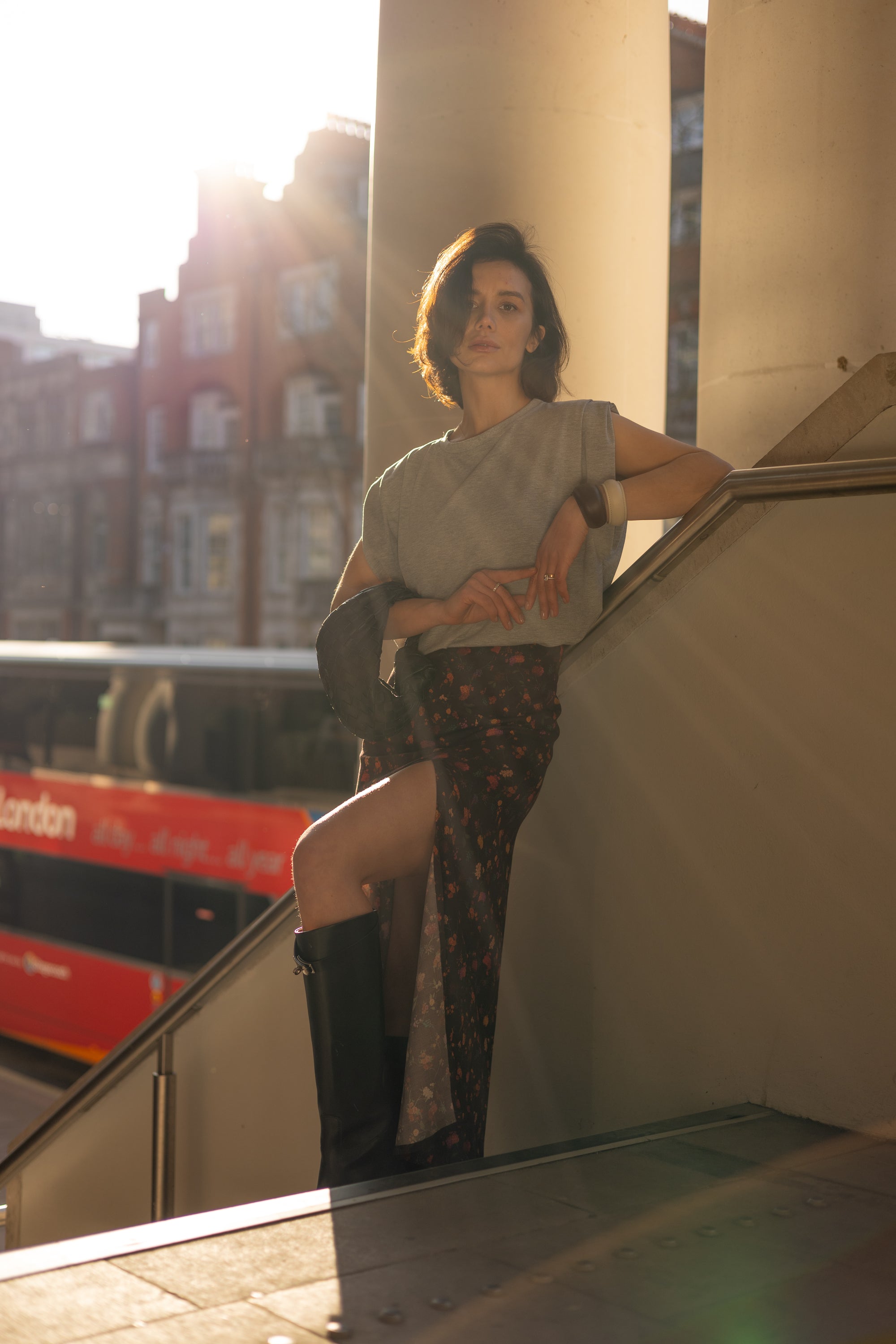 Executive Light Melange-T-Shirt || Baumwolle