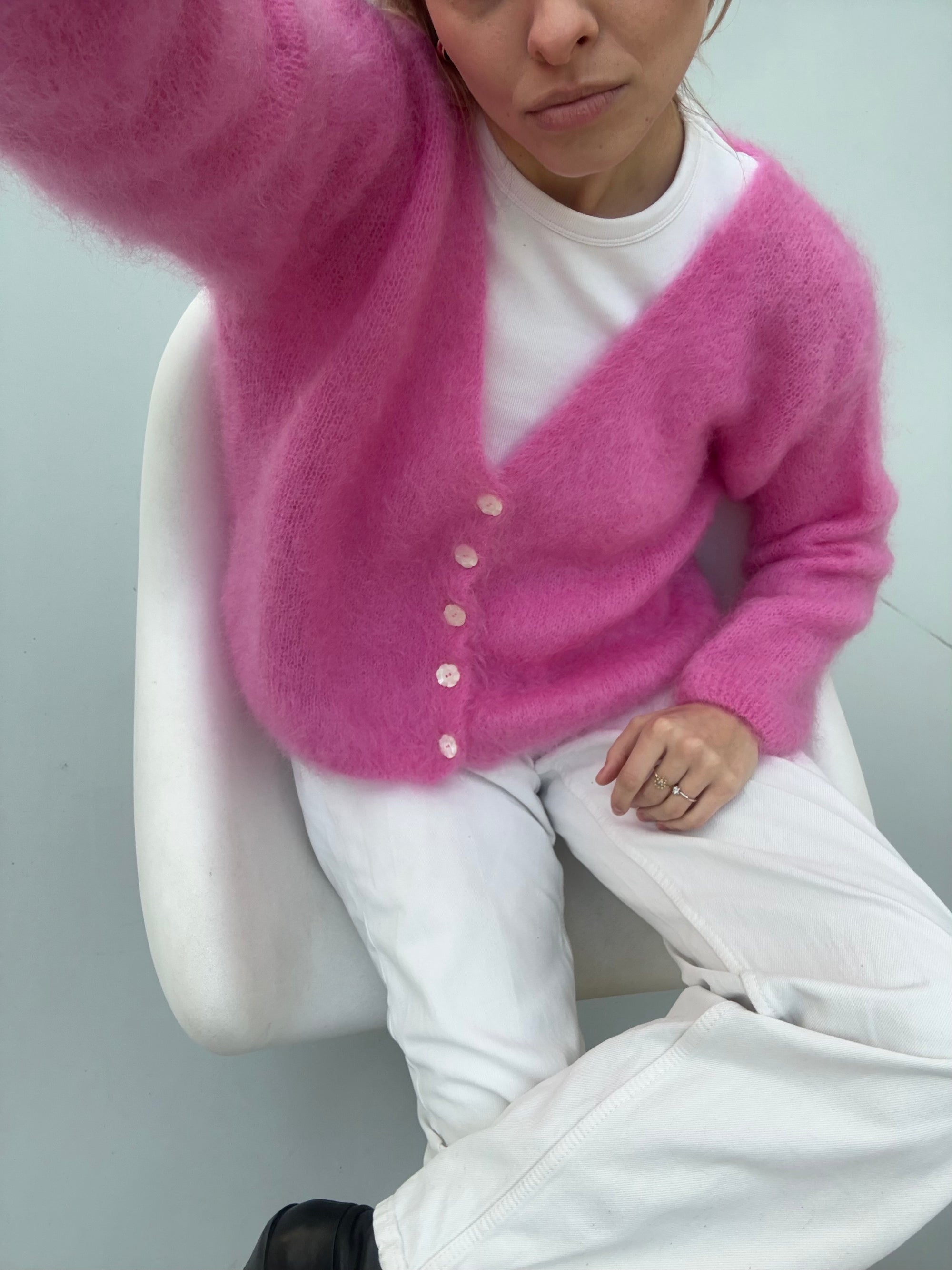 Sweter Daisy Pink || Mohair