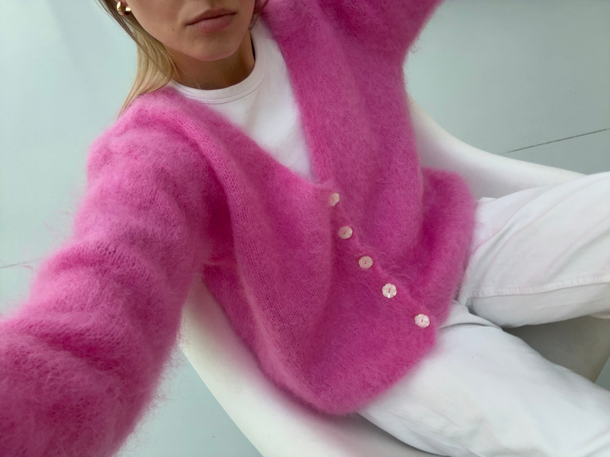 Sweter Daisy Pink || Mohair