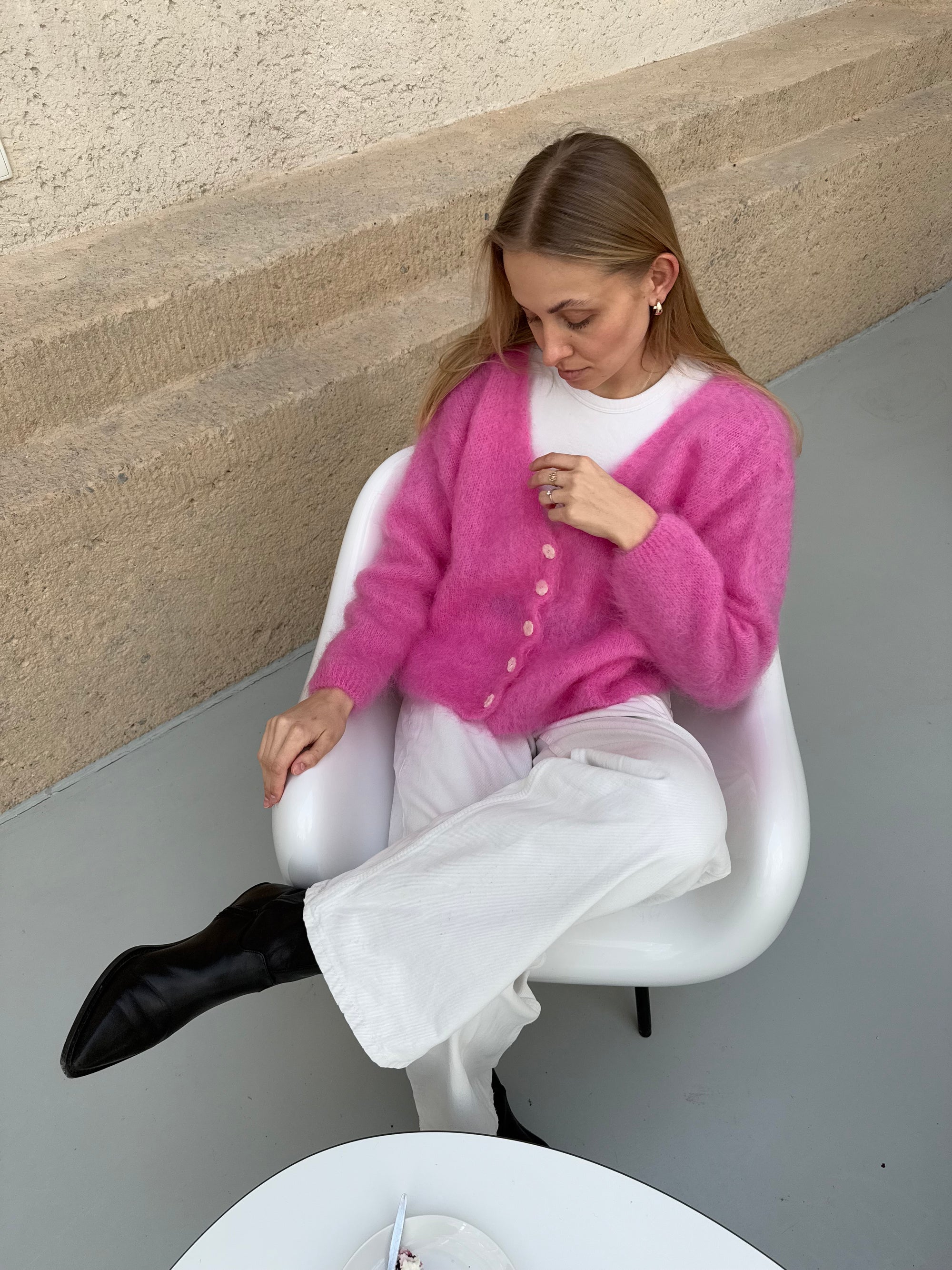 Sweter Daisy Pink || Mohair