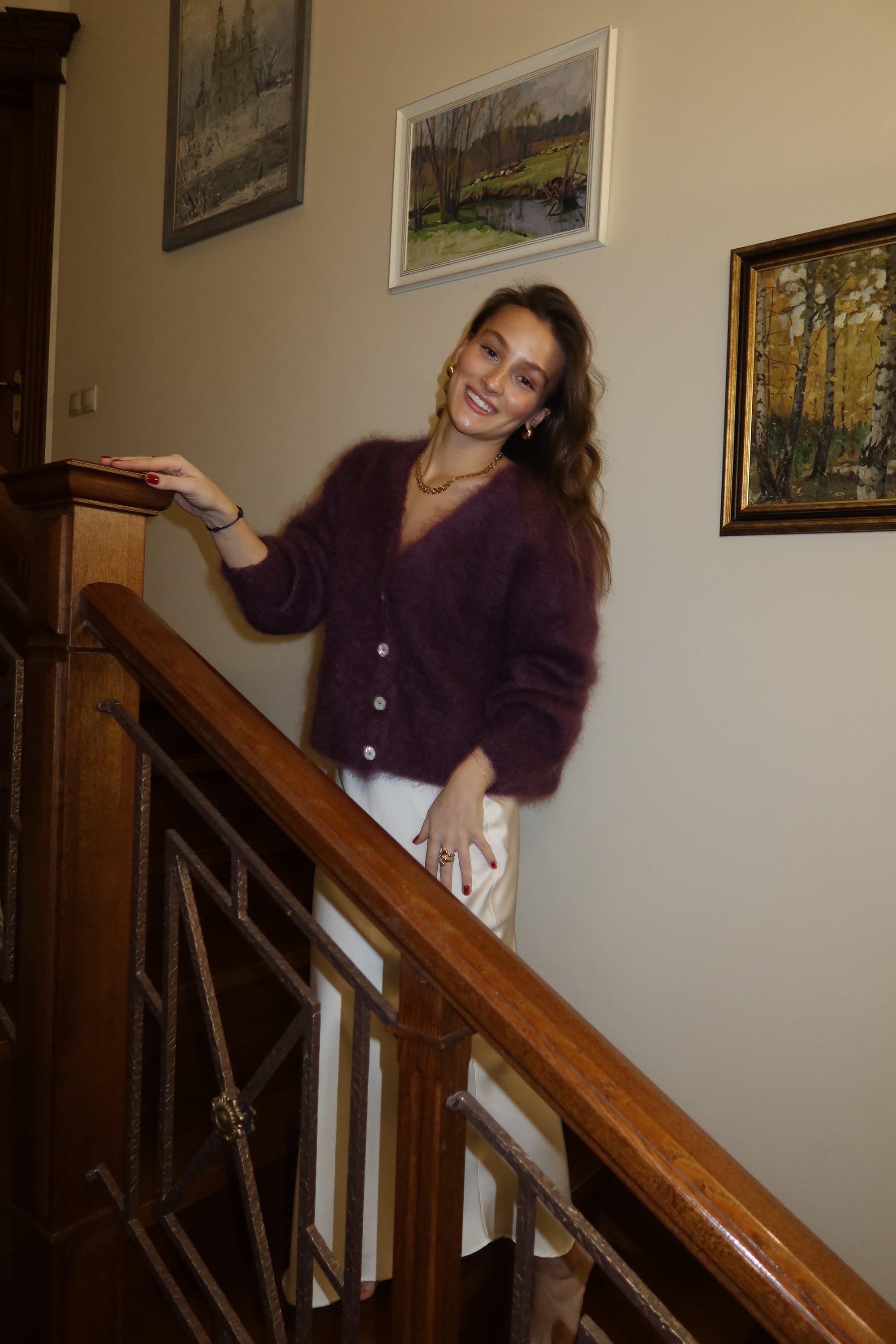 Sweter Daisy Purple || Mohair