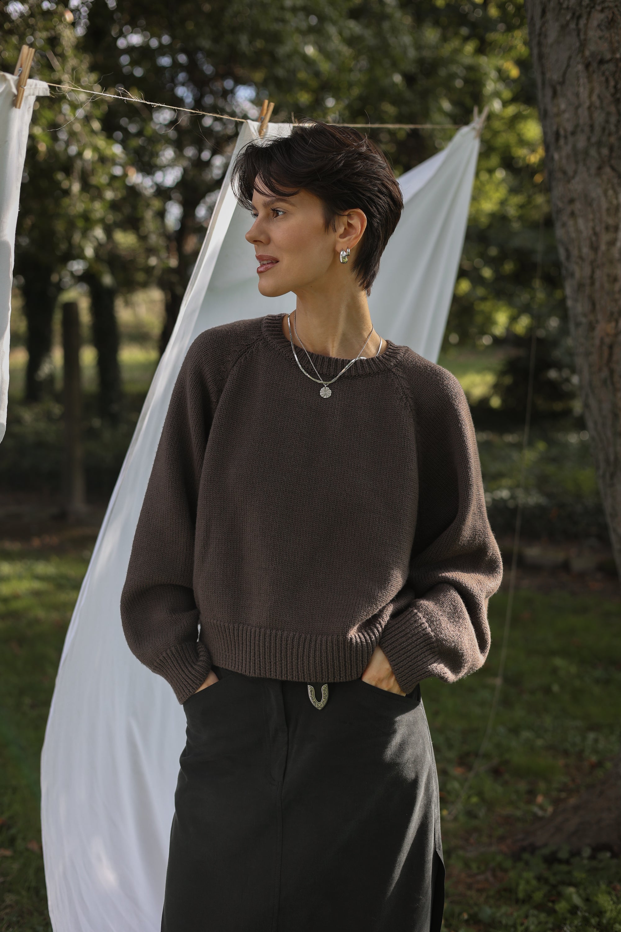 Sweter Brun || Wełna merino