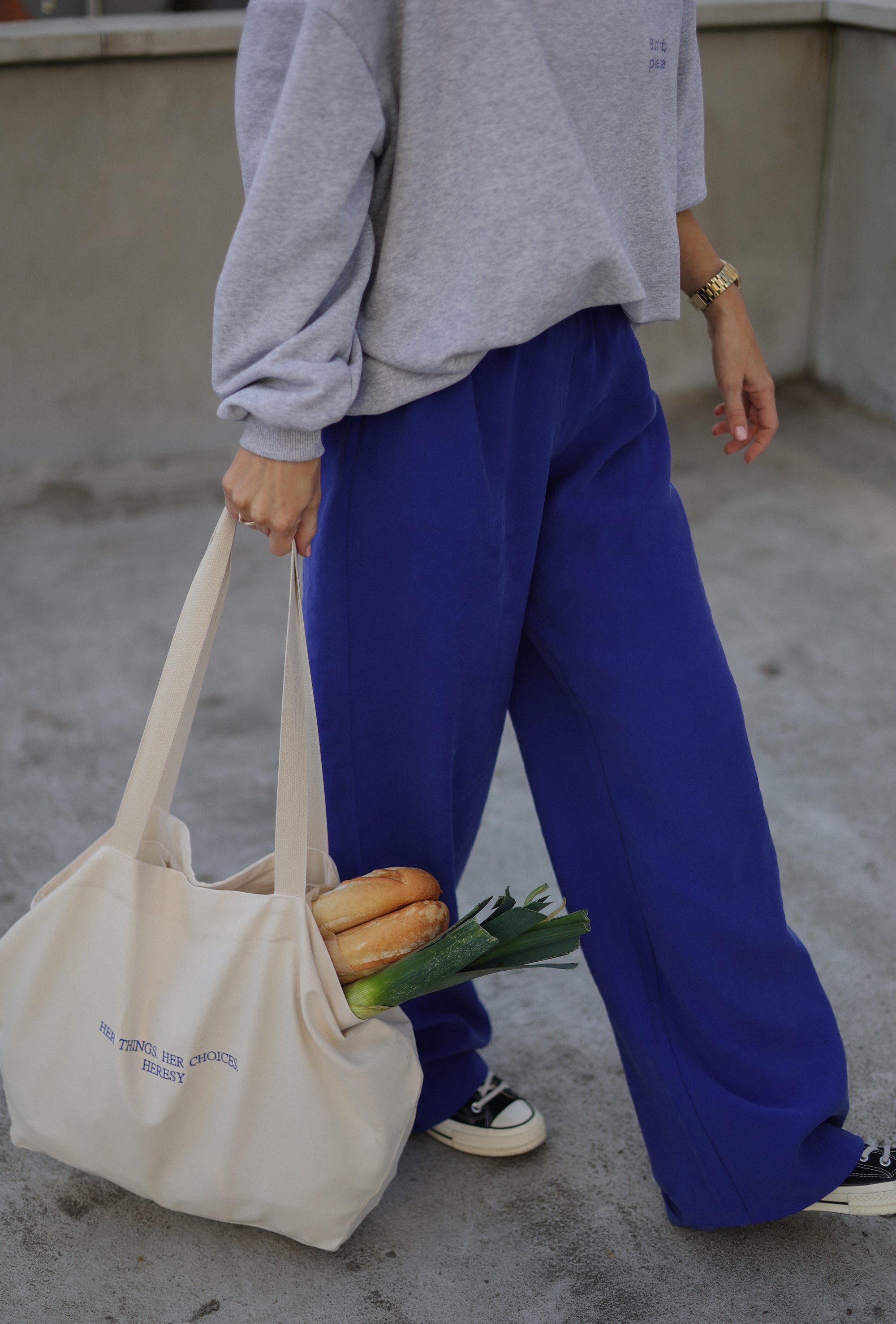 Stimmungsvolle Kobalthose || Viskose