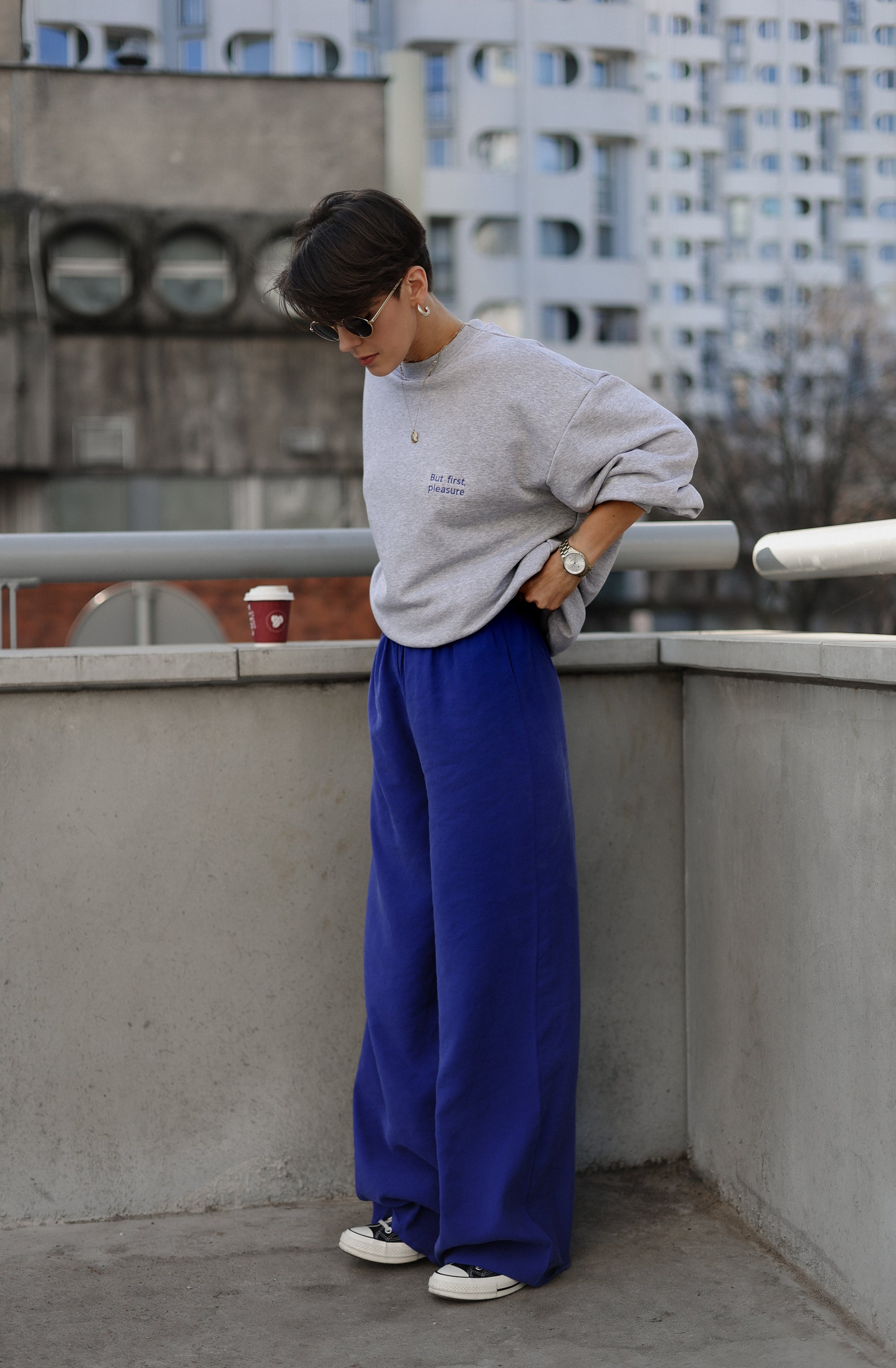 Bluza Basic needs Light gray || Bawełna