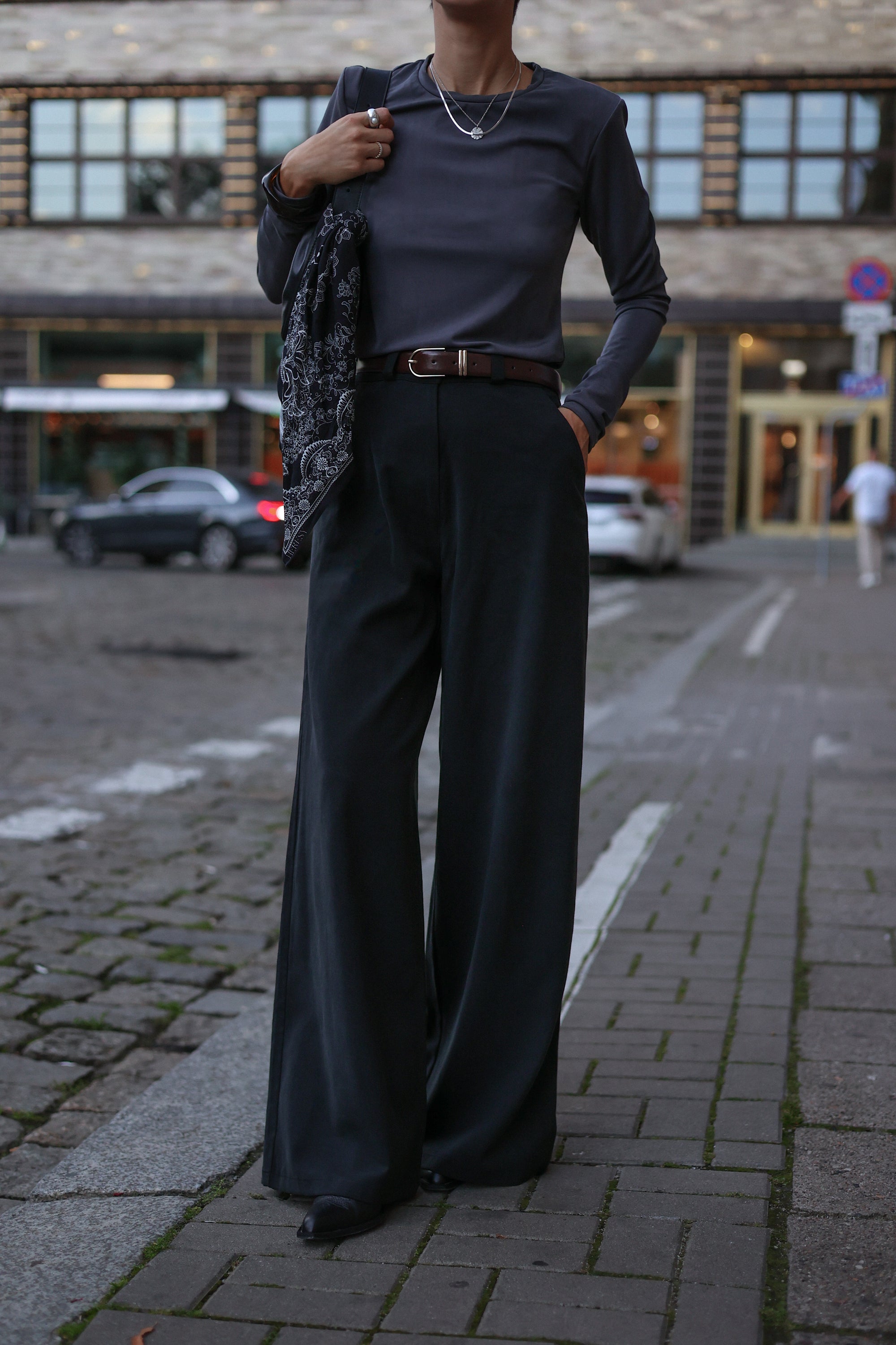 Spodnie Wide one Black || Bawełna & Lyocell