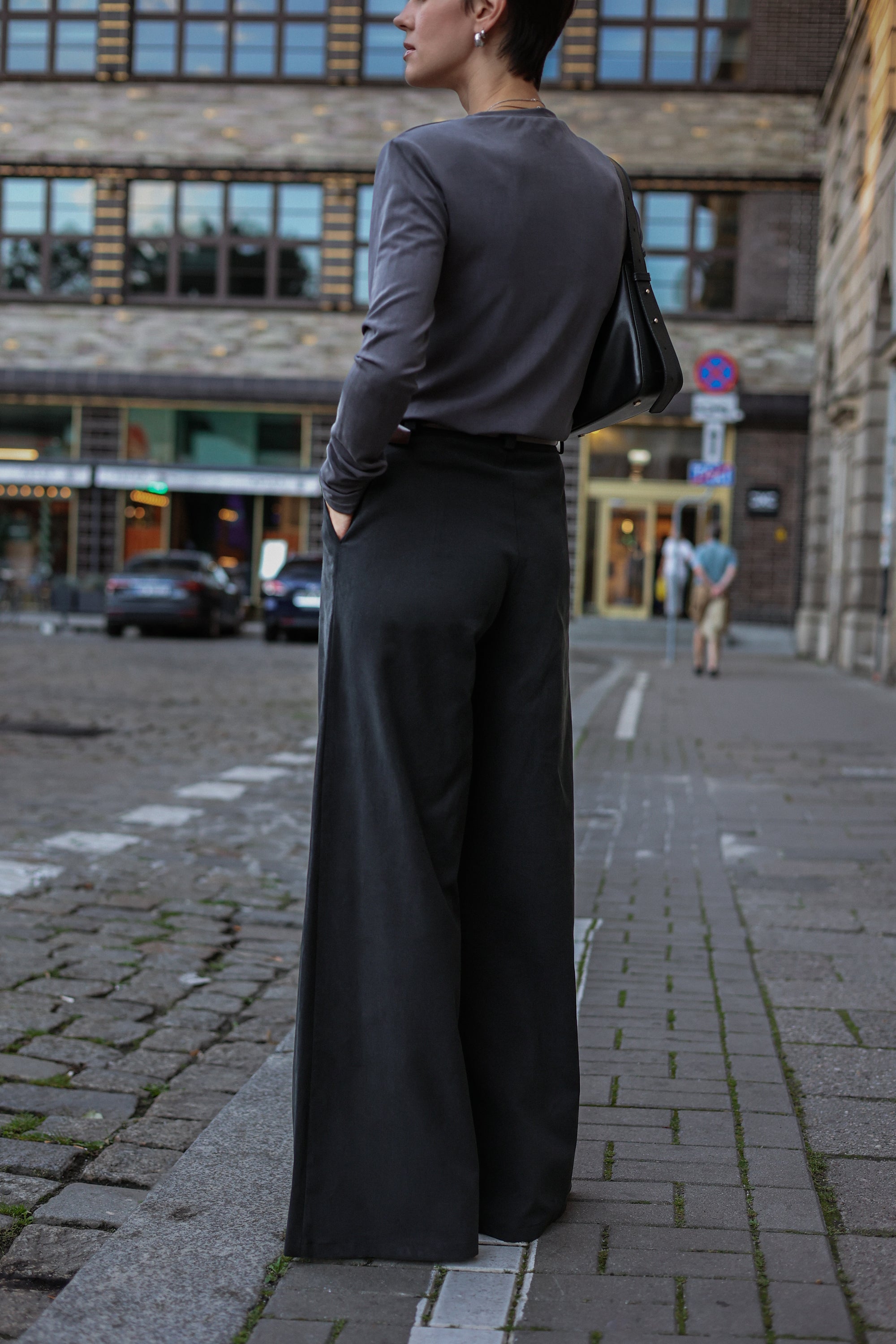 Spodnie Wide one Black || Bawełna & Lyocell