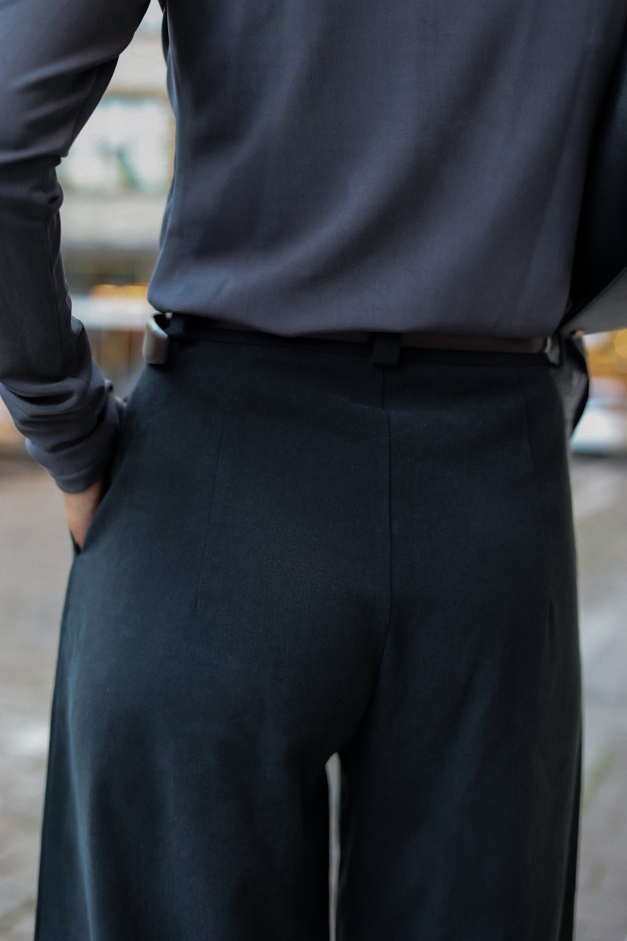 Spodnie Wide one Black || Bawełna & Lyocell