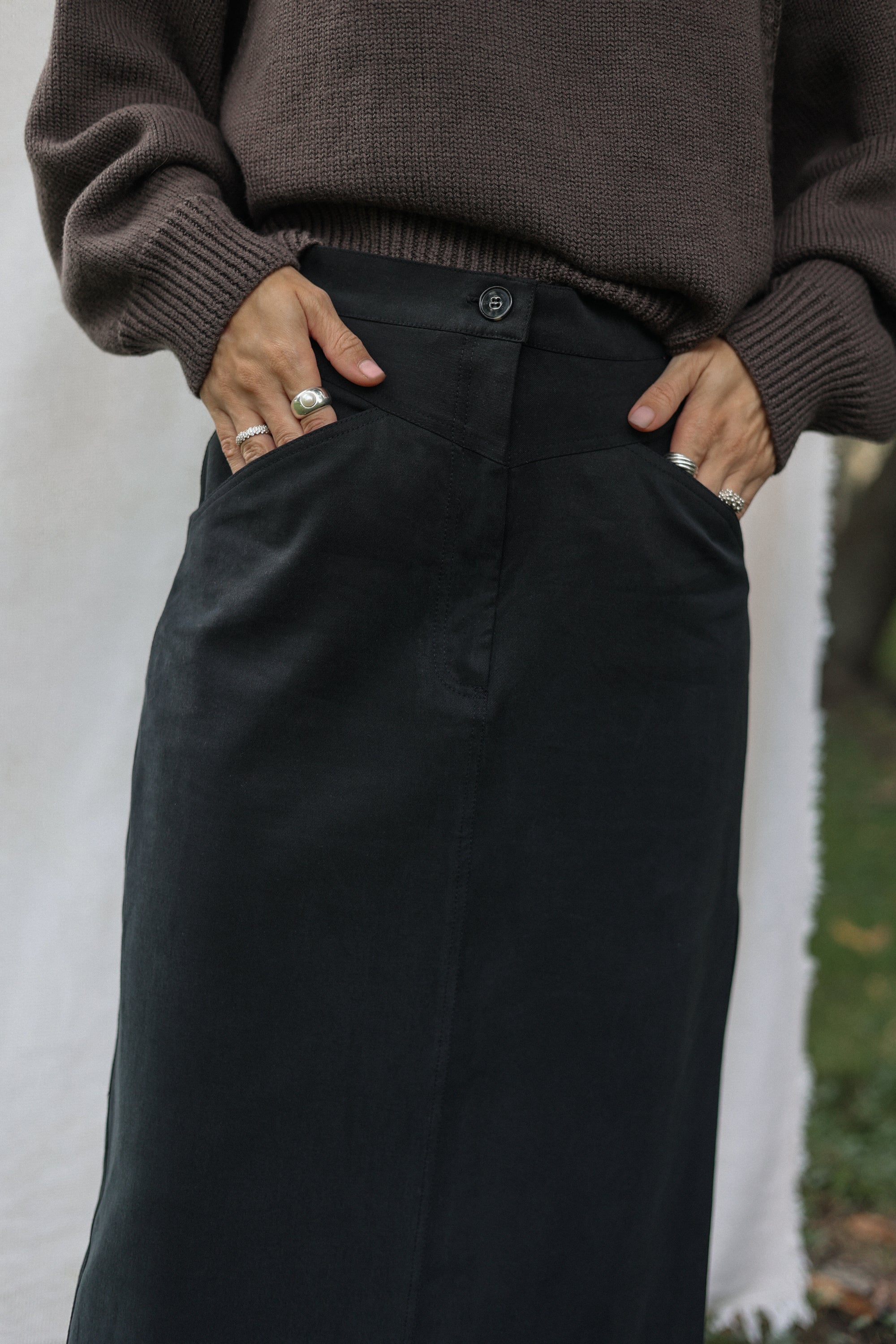Spódnica Dakota Black || Bawełna & Lyocell