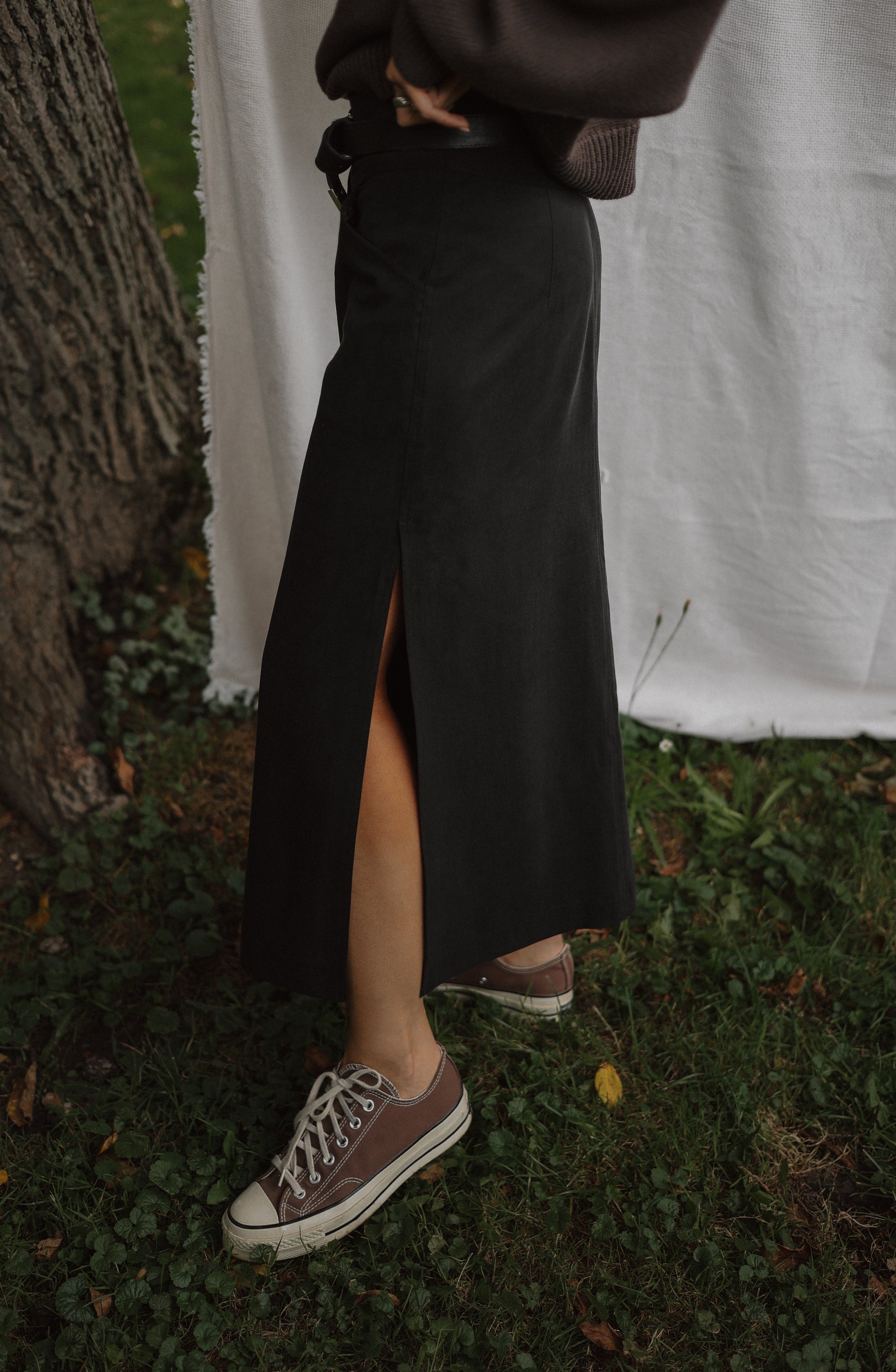 Spódnica Dakota Black || Bawełna & Lyocell