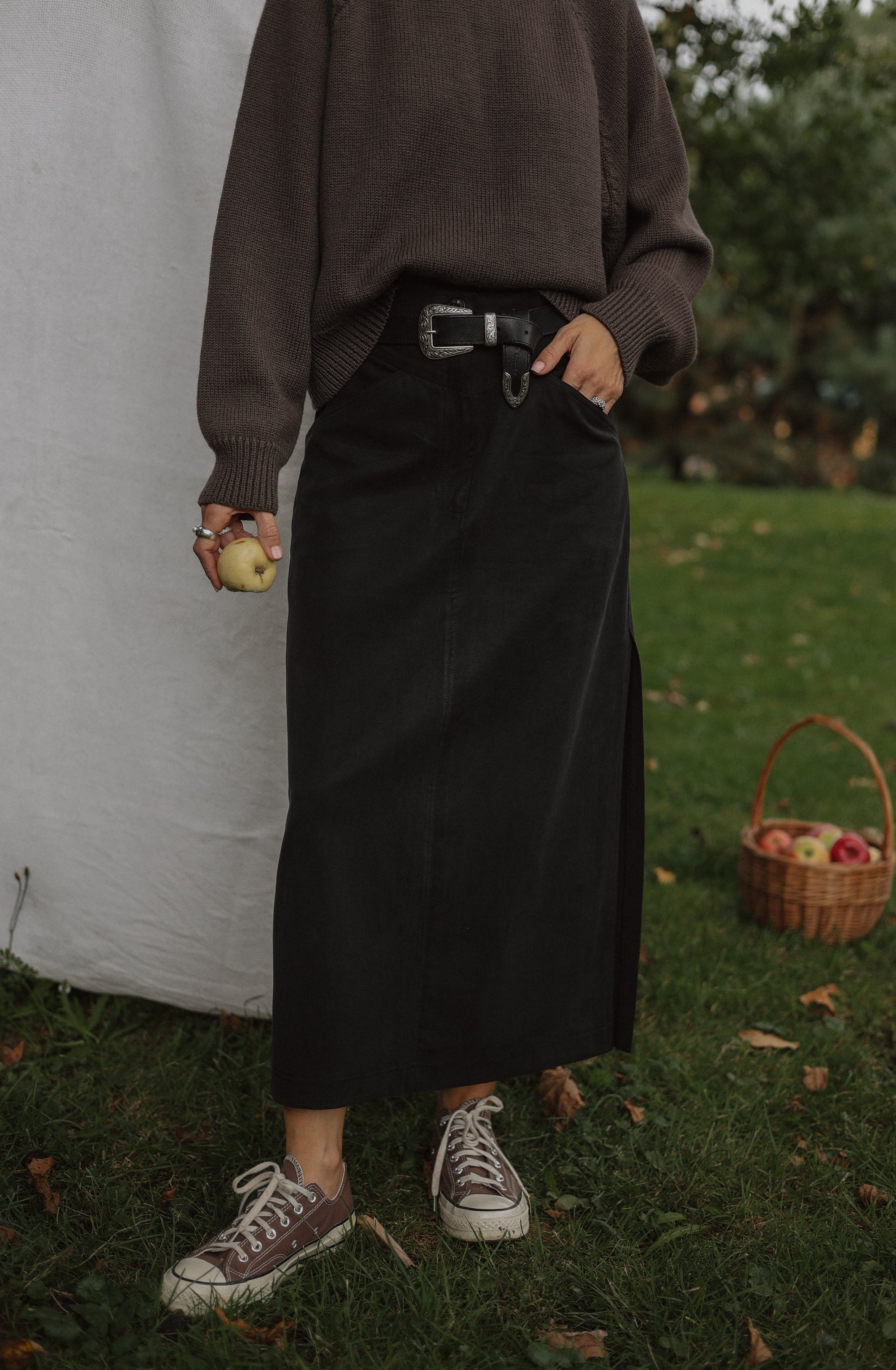 Spódnica Dakota Black || Bawełna & Lyocell