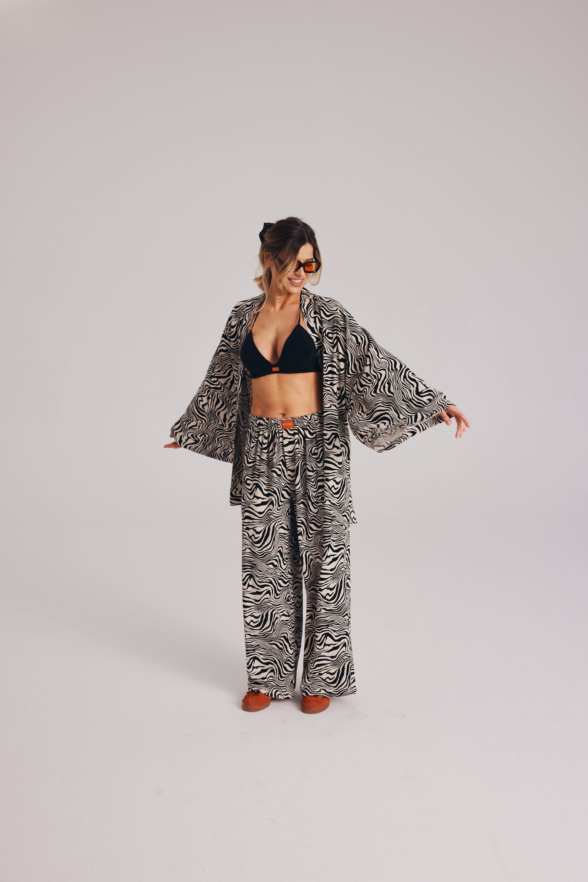 Kimono Under the sun Wild Animal || Wiskoza & Len