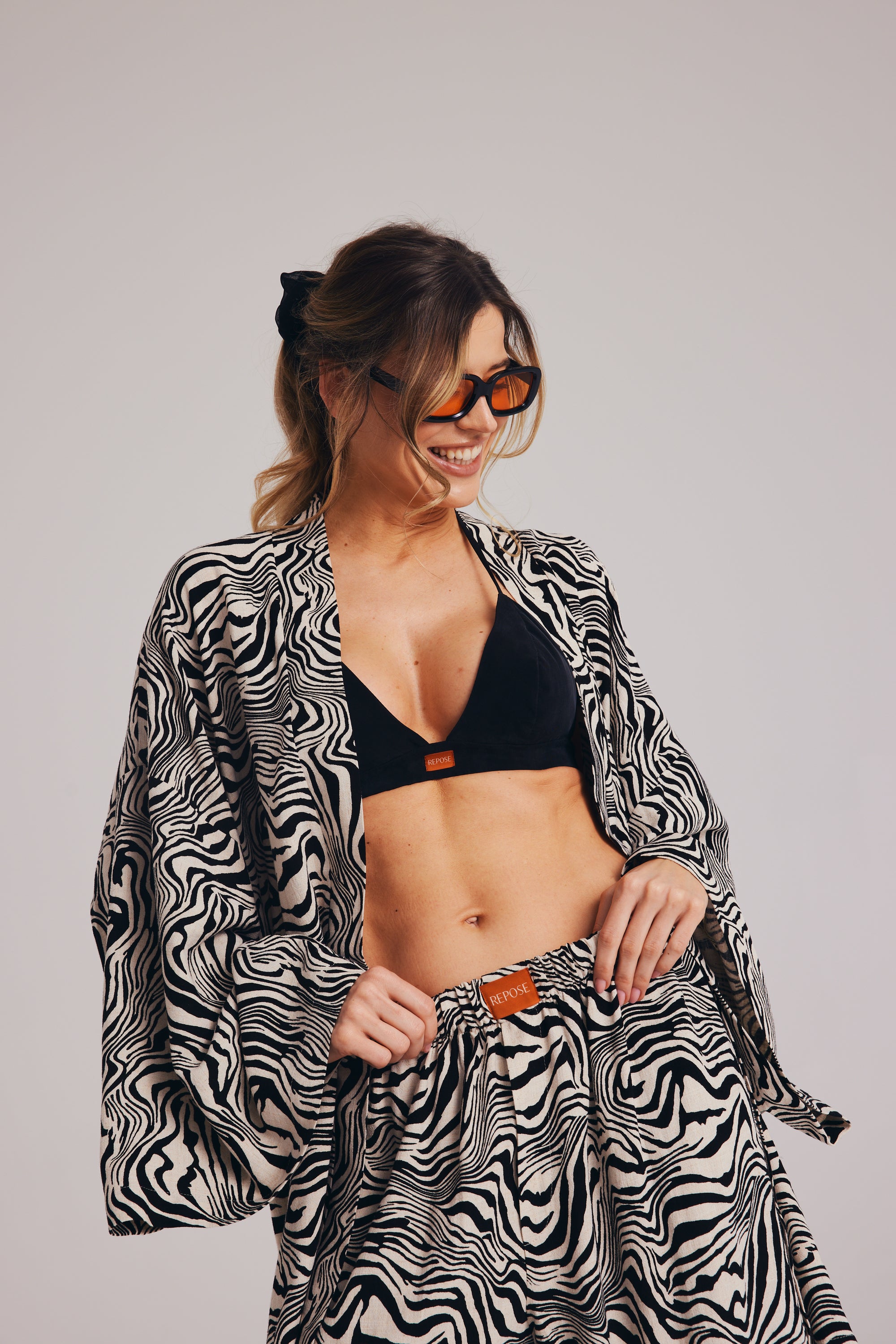 Kimono Under the sun Wild Animal || Wiskoza & Len