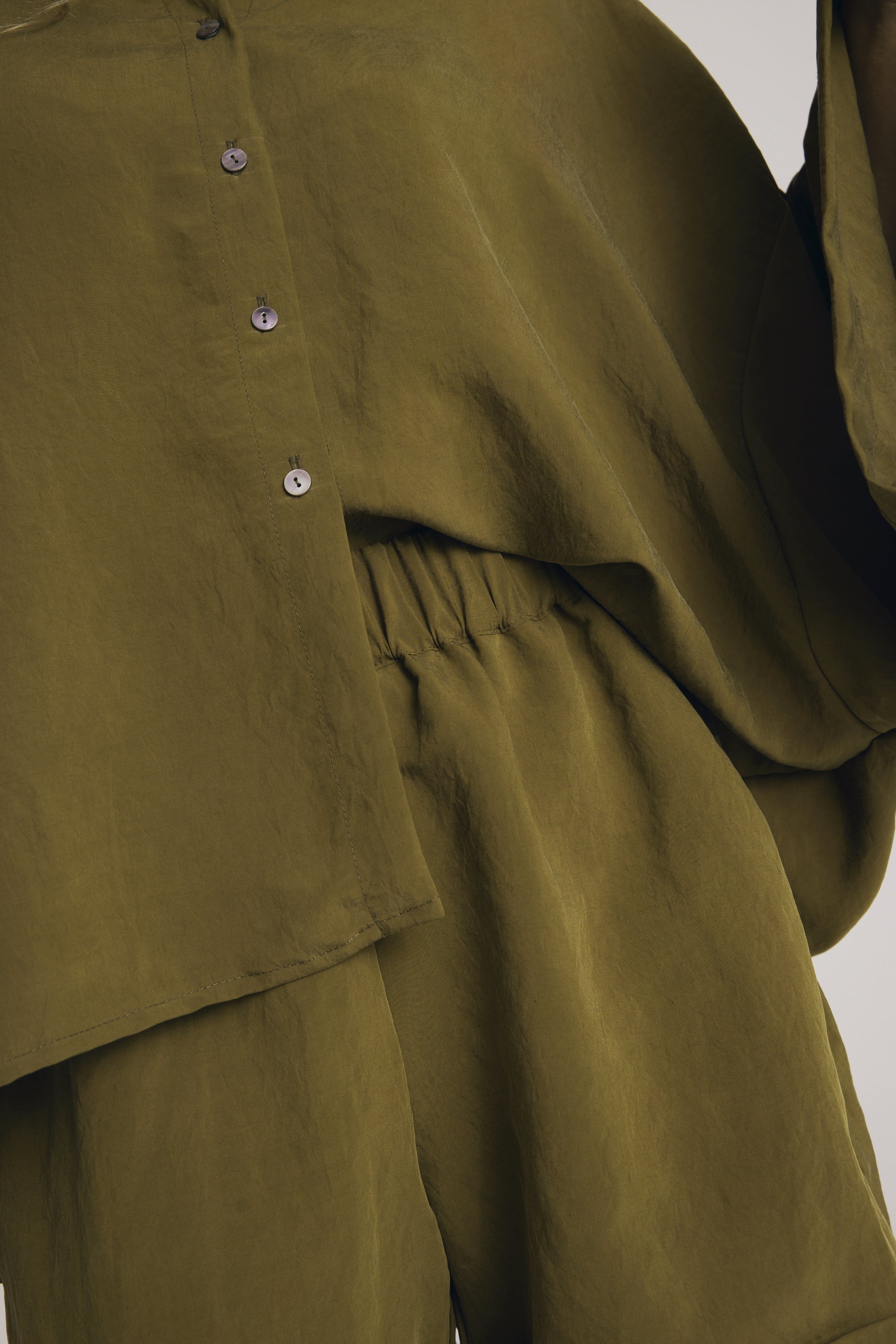 Koszula Nothing official Khaki || Wiskoza
