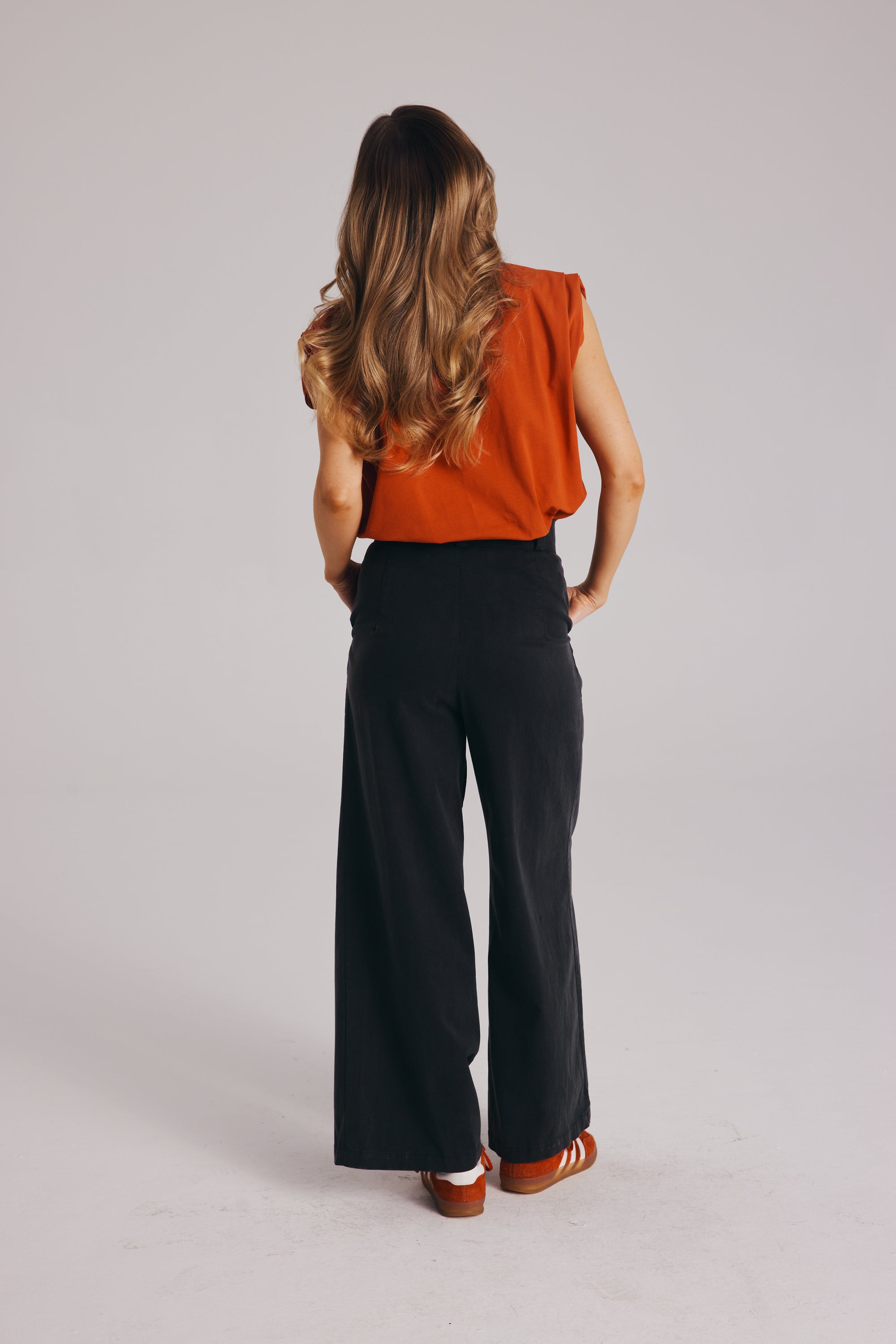 Executive-T-Shirt in gebranntem Orange || Baumwolle