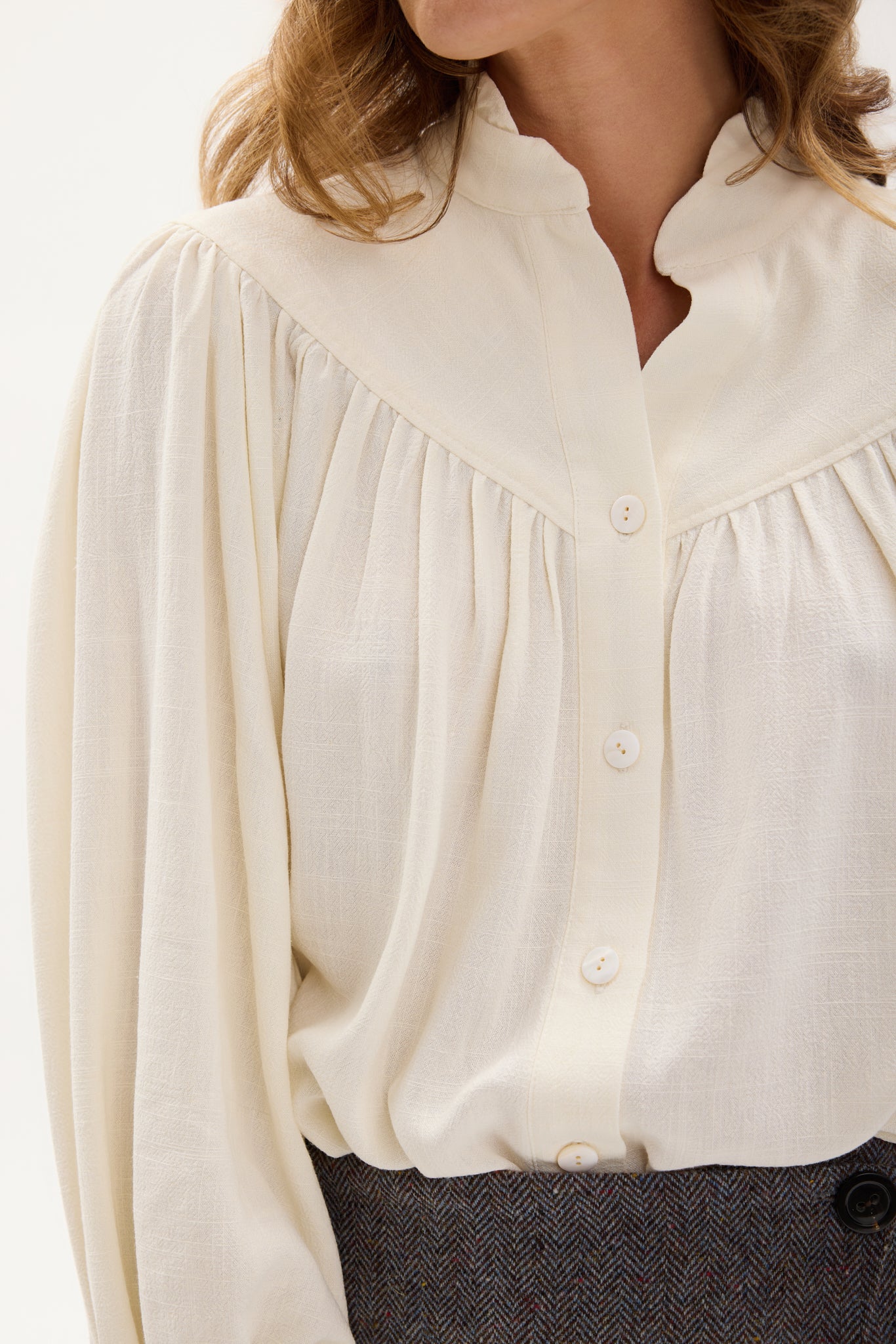 Koszula Mist Off white || Wiskoza