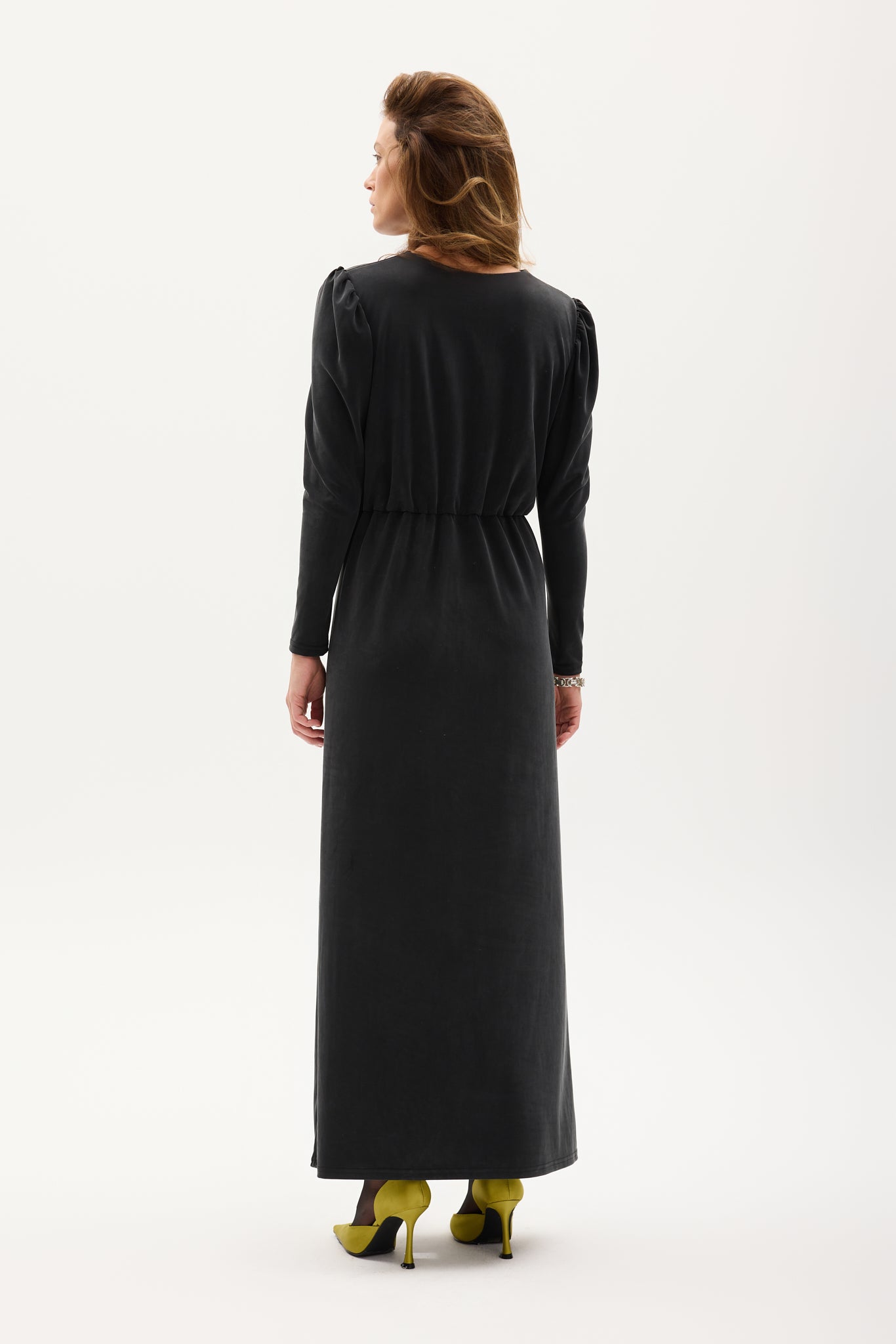 Schwarzes Vintage-Kleid von Muse || Tencel & Viskose