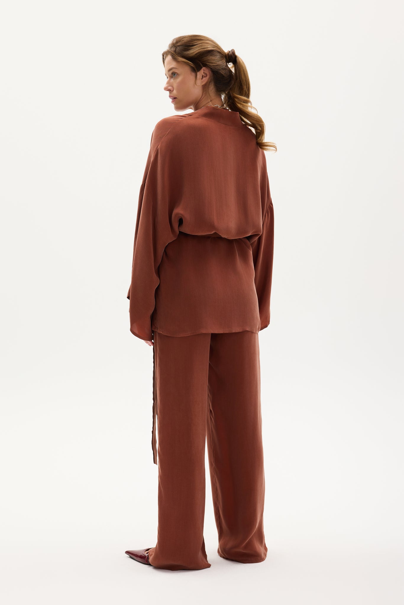 Hose Unter der Sonne Cognac || Cupro