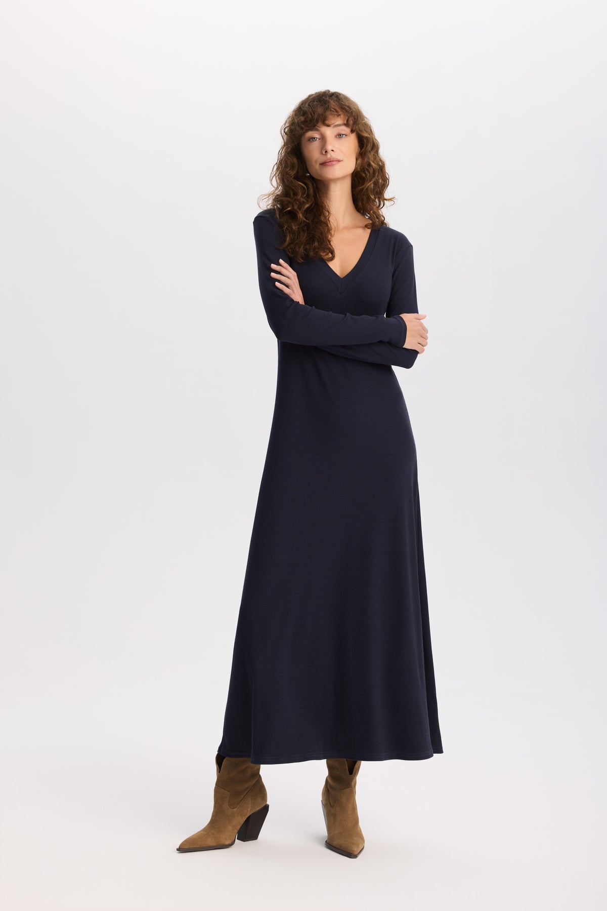 Sukienka Blair Navy Blue || Bambus &amp; Bawełna