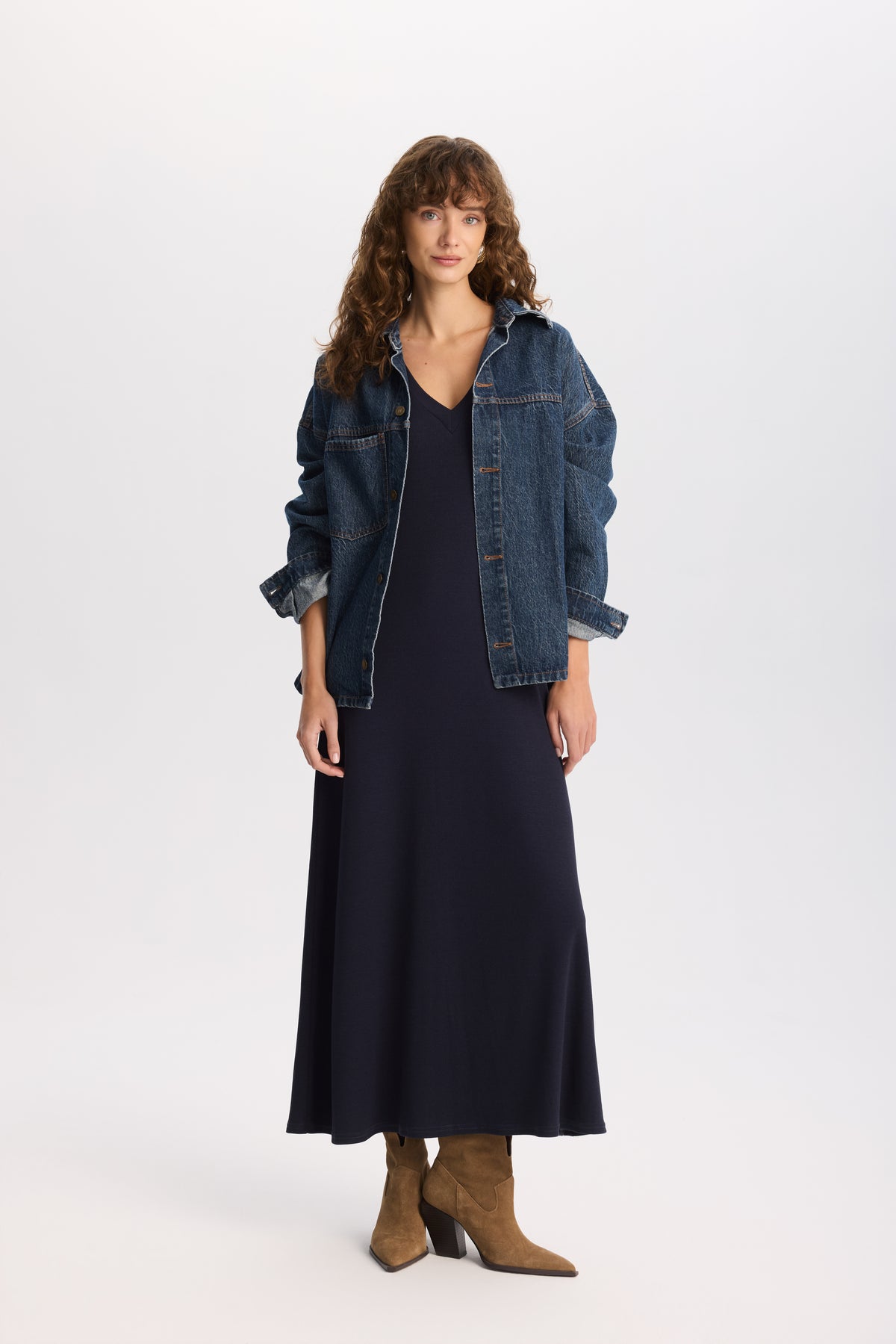 Katana jeansowa Tess Navy Blue || Bawełna