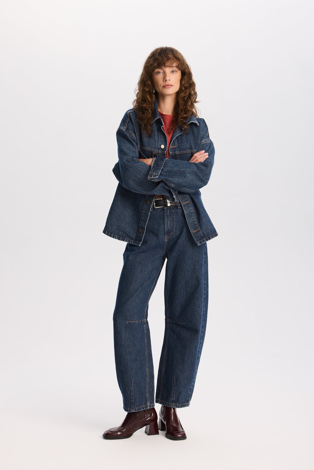 Katana jeansowa Tess Navy Blue || Bawełna