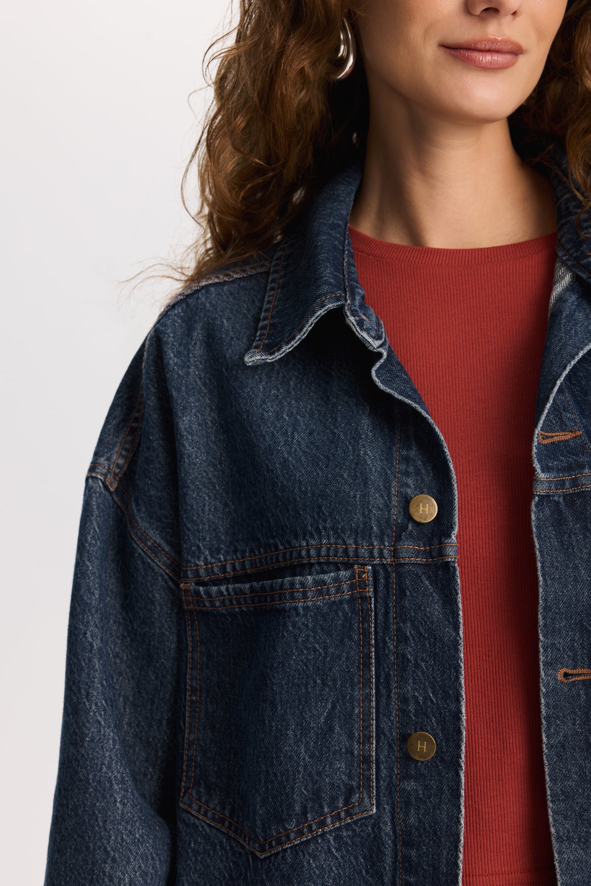 Katana jeansowa Tess Navy Blue || Bawełna