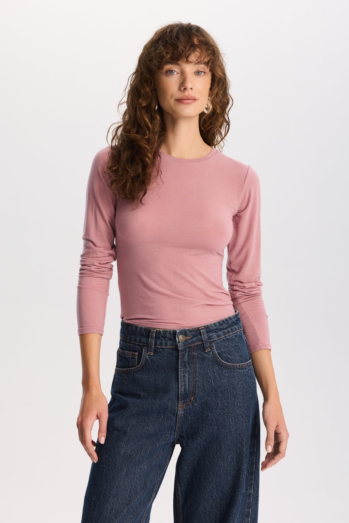 Longsleeve Rosie Pink || Lyocell &amp; Wełna
