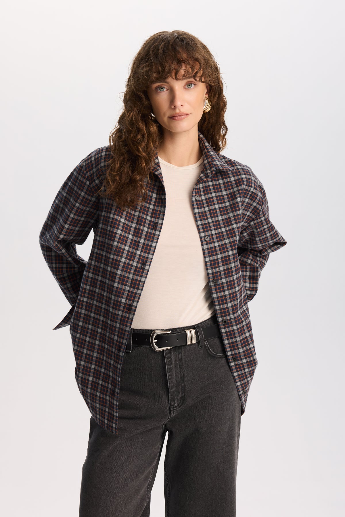 Koszula flanelowa Sally Blue || Bawełna