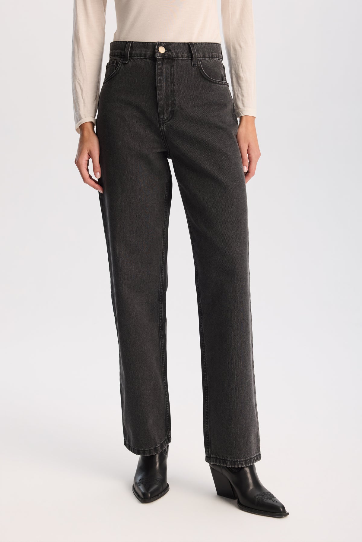 Spodnie jeansowe Icon Dark gray || Bawełna