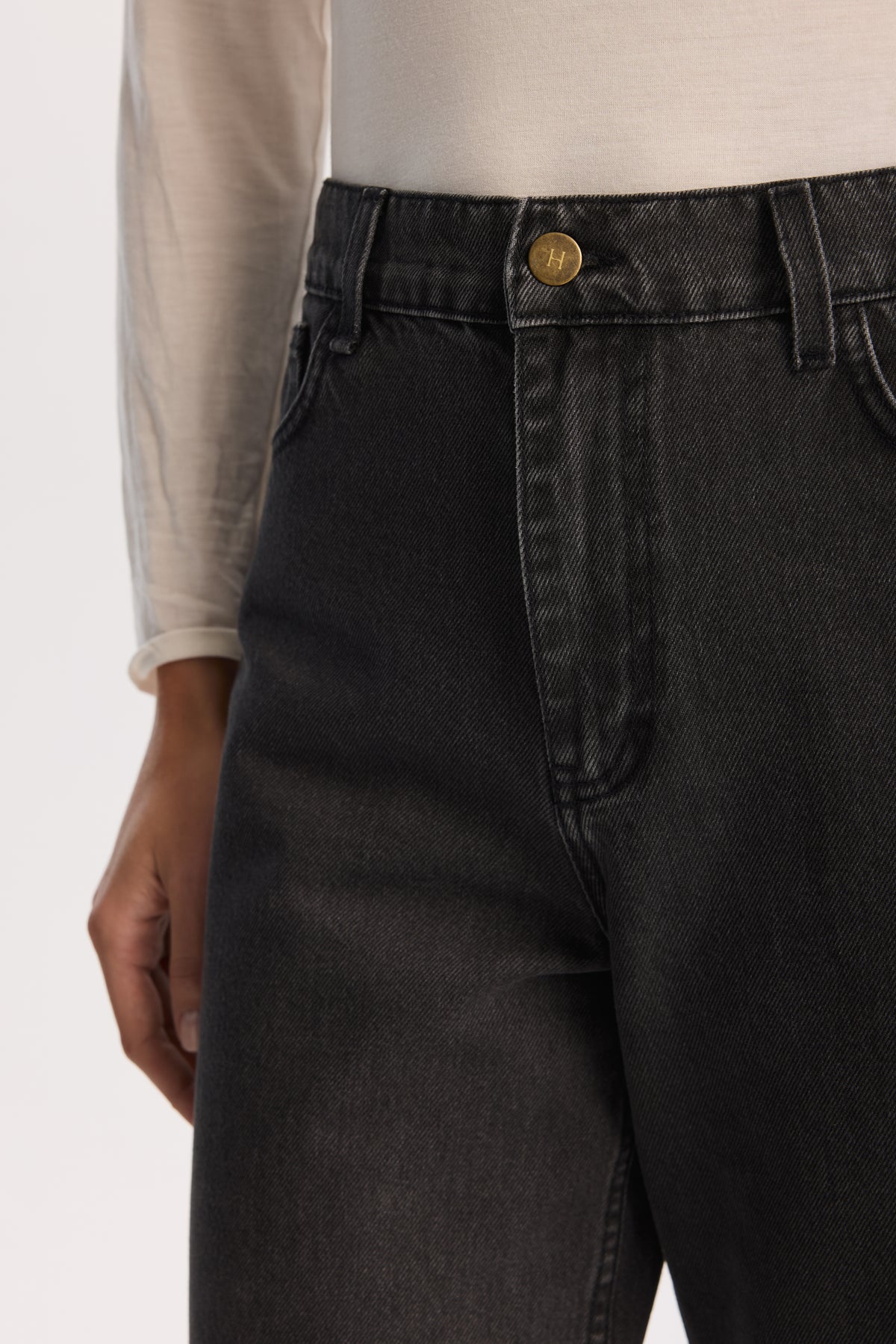 Spodnie jeansowe Icon Dark gray || Bawełna