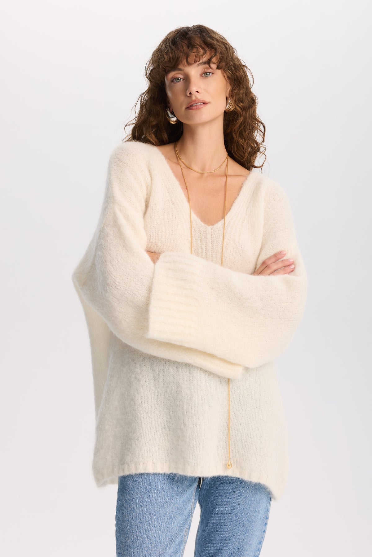 Sweter Mallow Off white || Alpaka