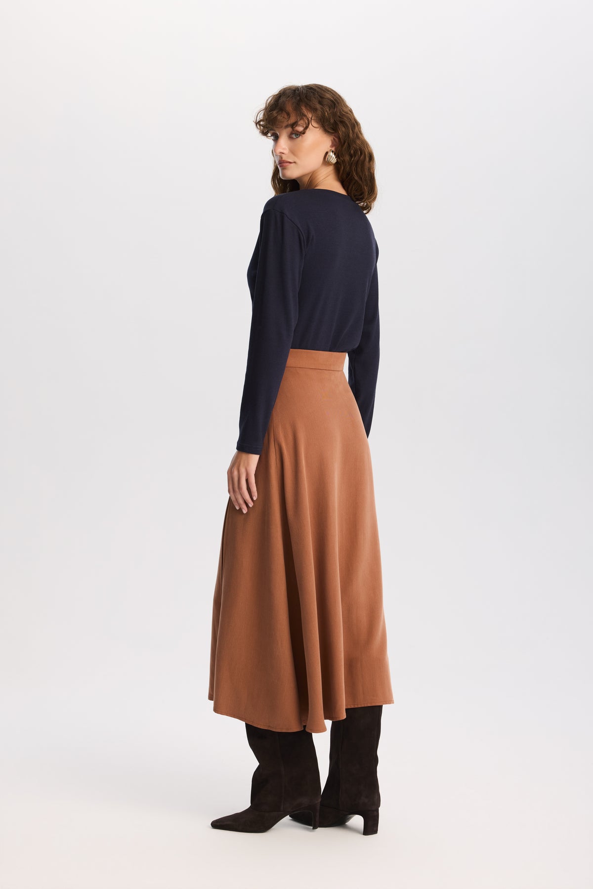 Longsleeve Vera Navy Blue || Bambus &amp; Bawełna