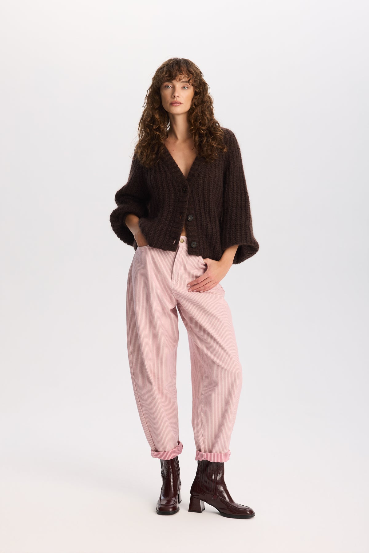 Spodnie Vivienne Pink || Bawełna