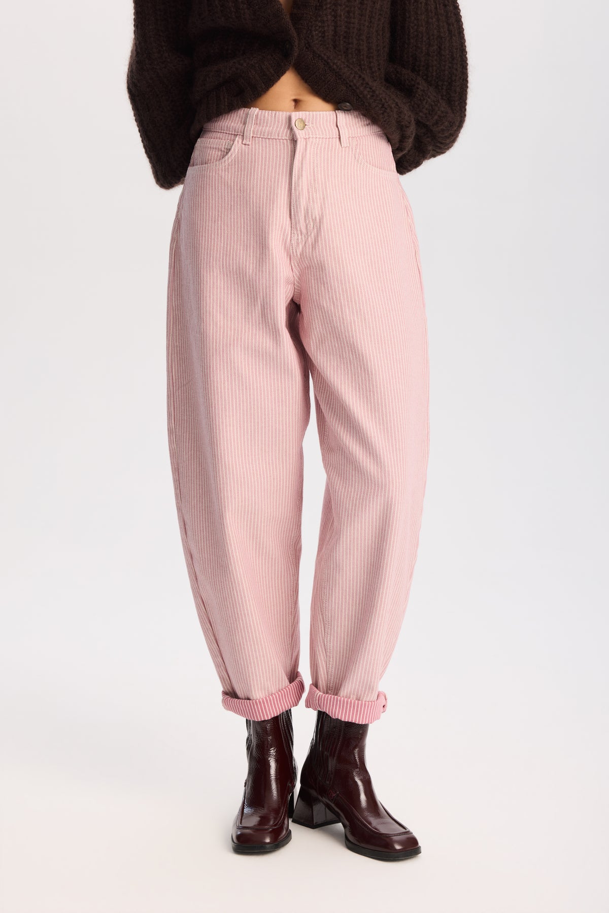 Spodnie Vivienne Pink || Bawełna