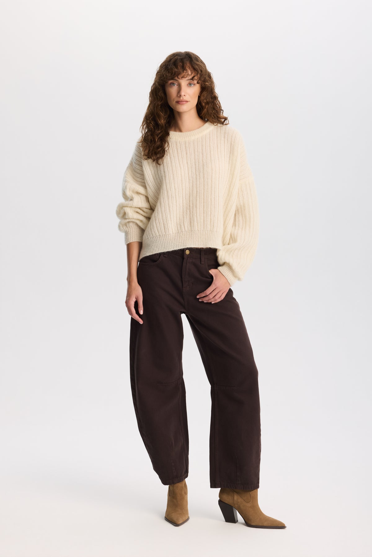 Sweter Lou Ecru || Wełna