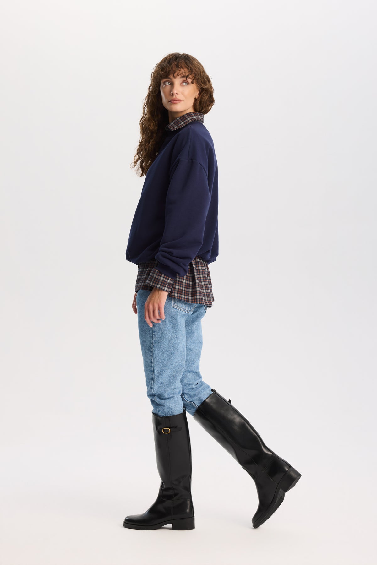 Bluza Taylor Navy blue || Bawełna