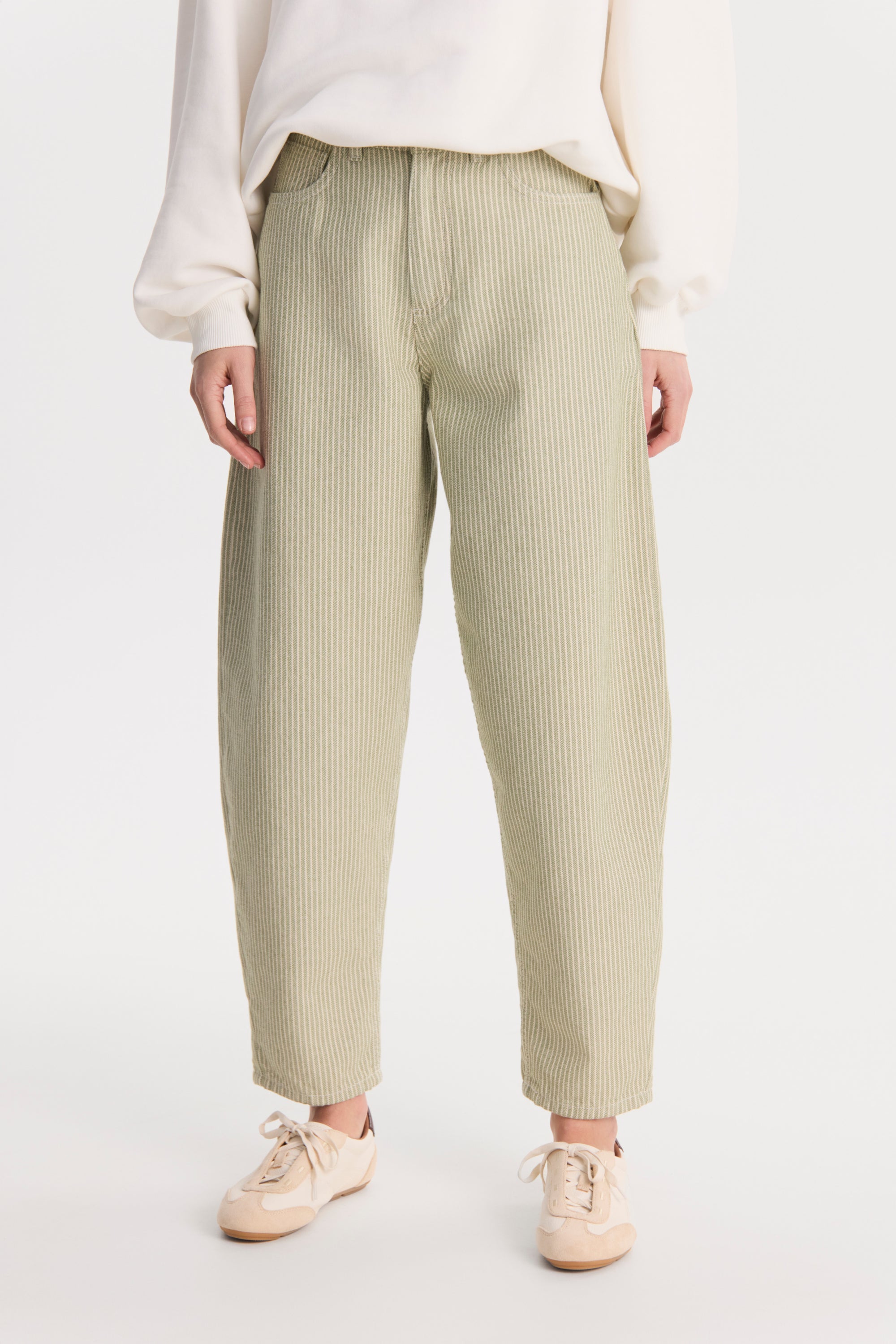 Spodnie Vivienne Green || Bawełna