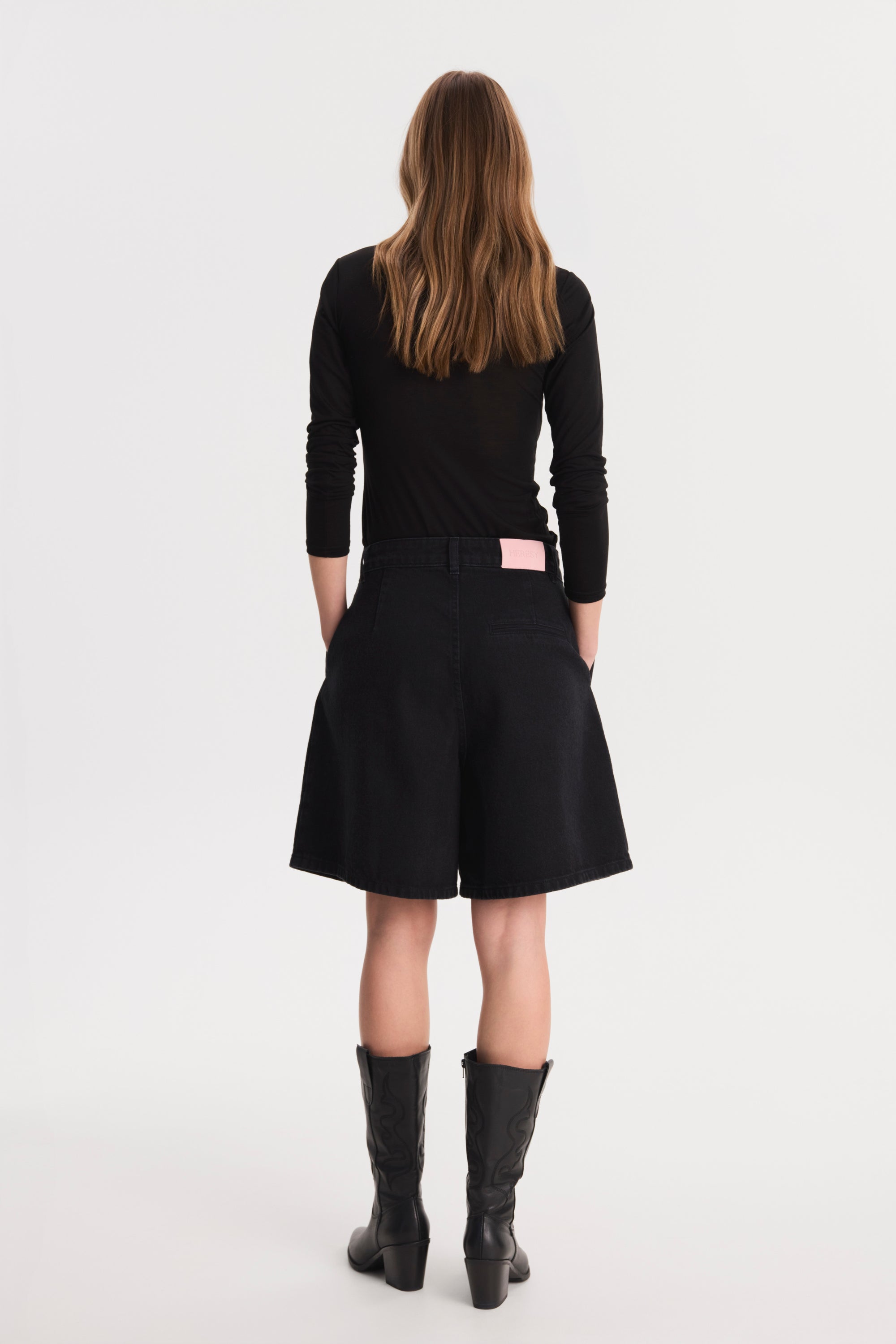 Bermudy Nico Black || Bawełna