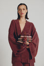 Kimono Under the sun Wine || Cupro