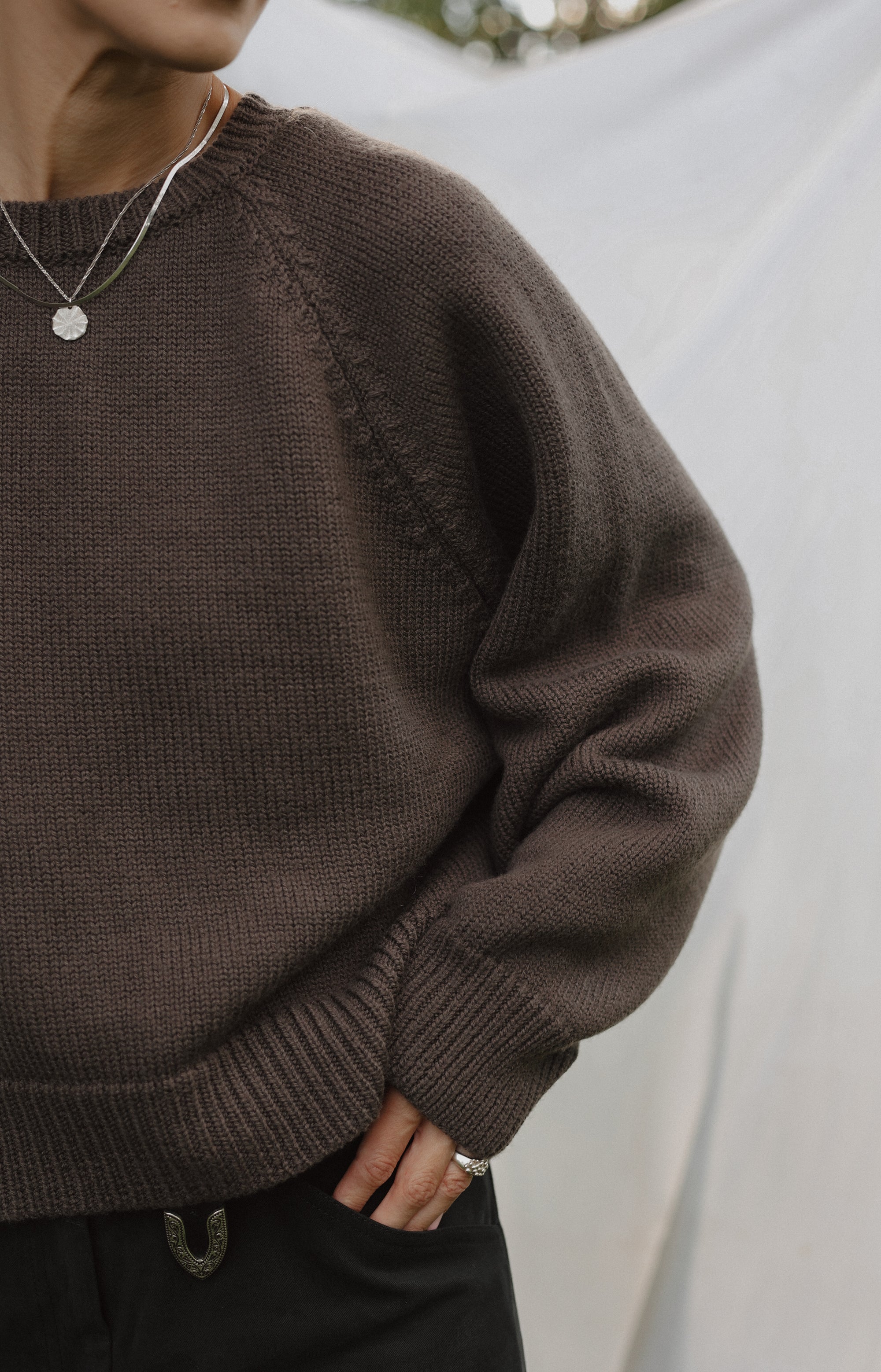 Sweter Brun || Wełna merino