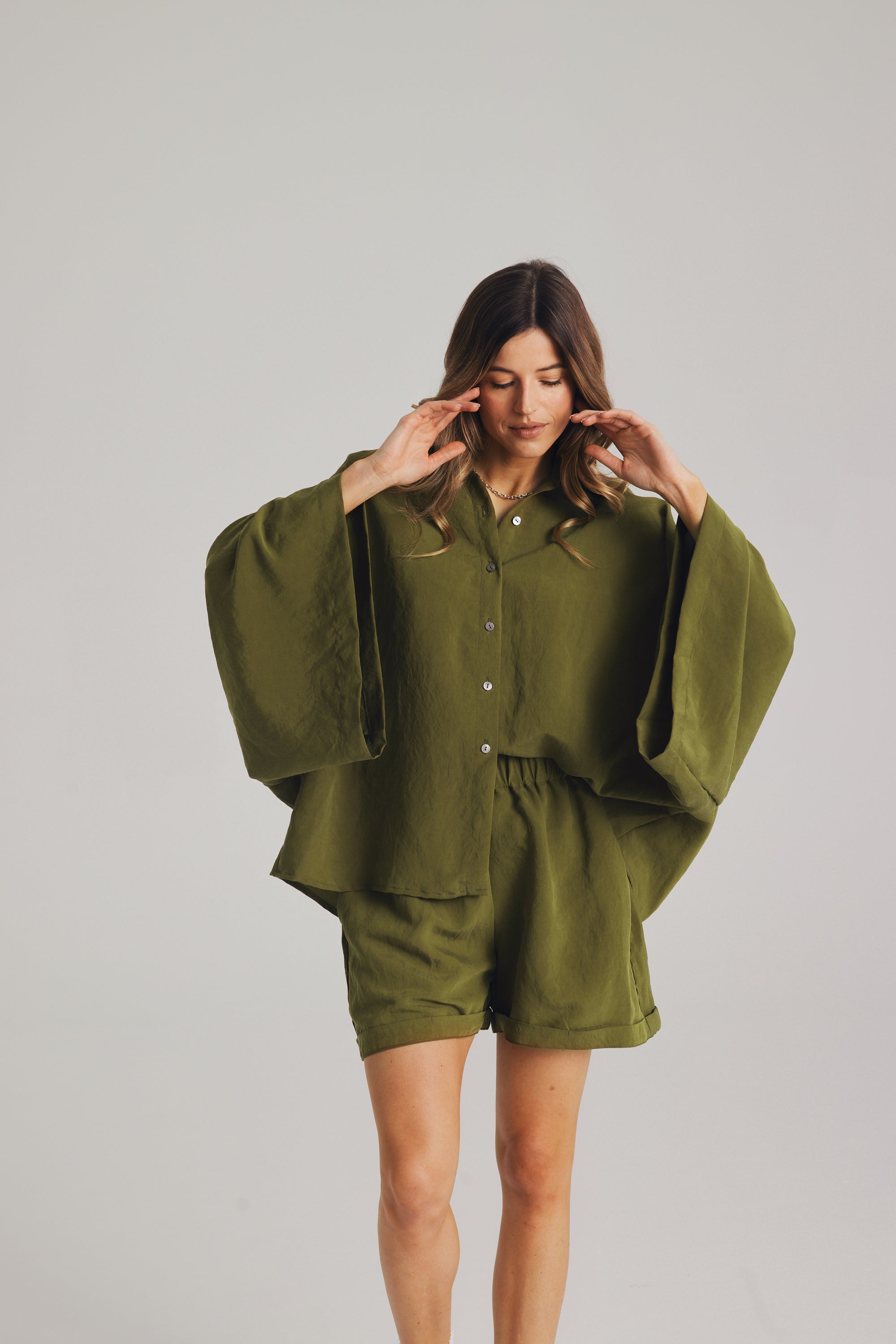 Koszula Nothing official Khaki || Wiskoza