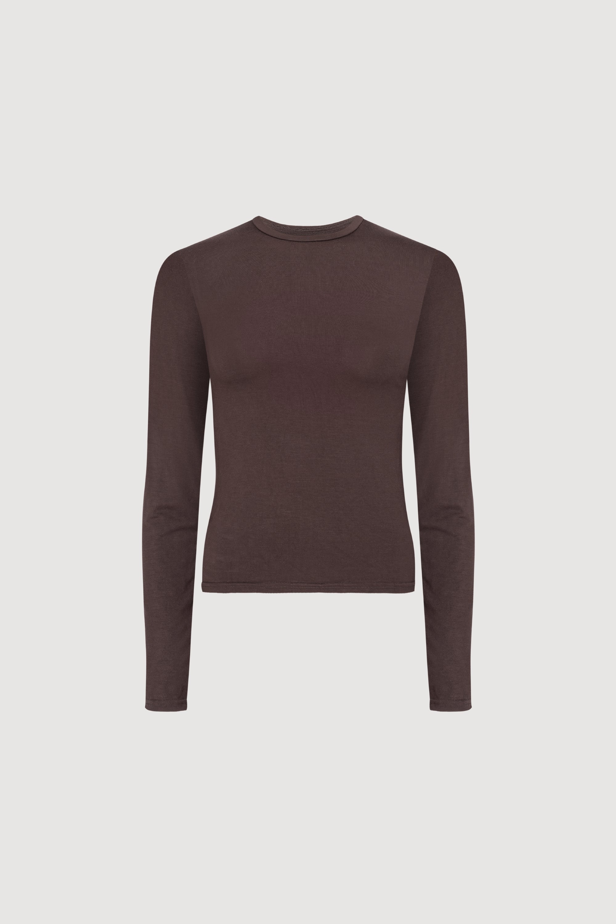 Longsleeve Mist Chocolate brown || Bambus